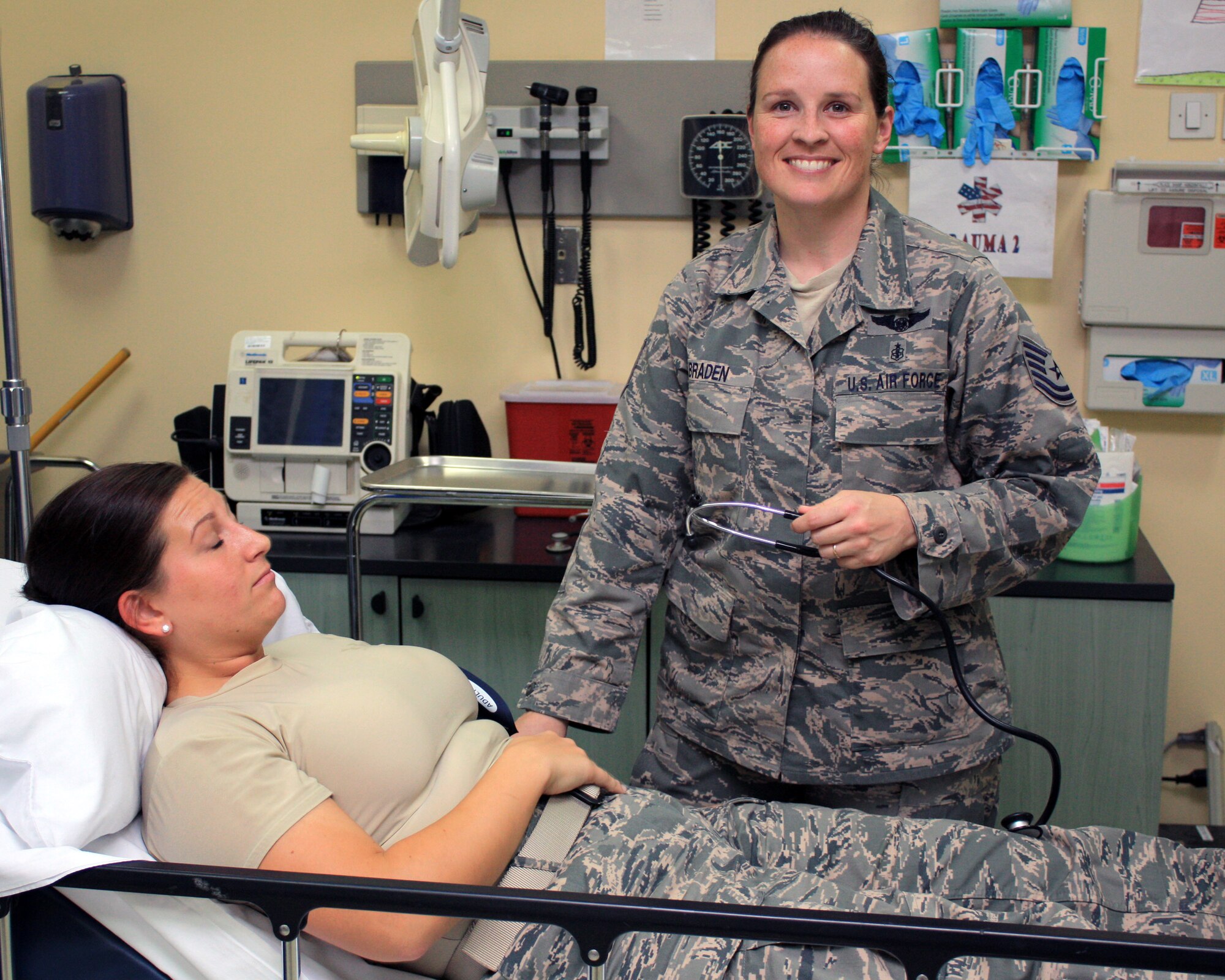 Tech. Sgt. Judith Braden is deployed from the 88th Inpatient Operations Squadron at Wright Patterson Air Force Base, Ohio