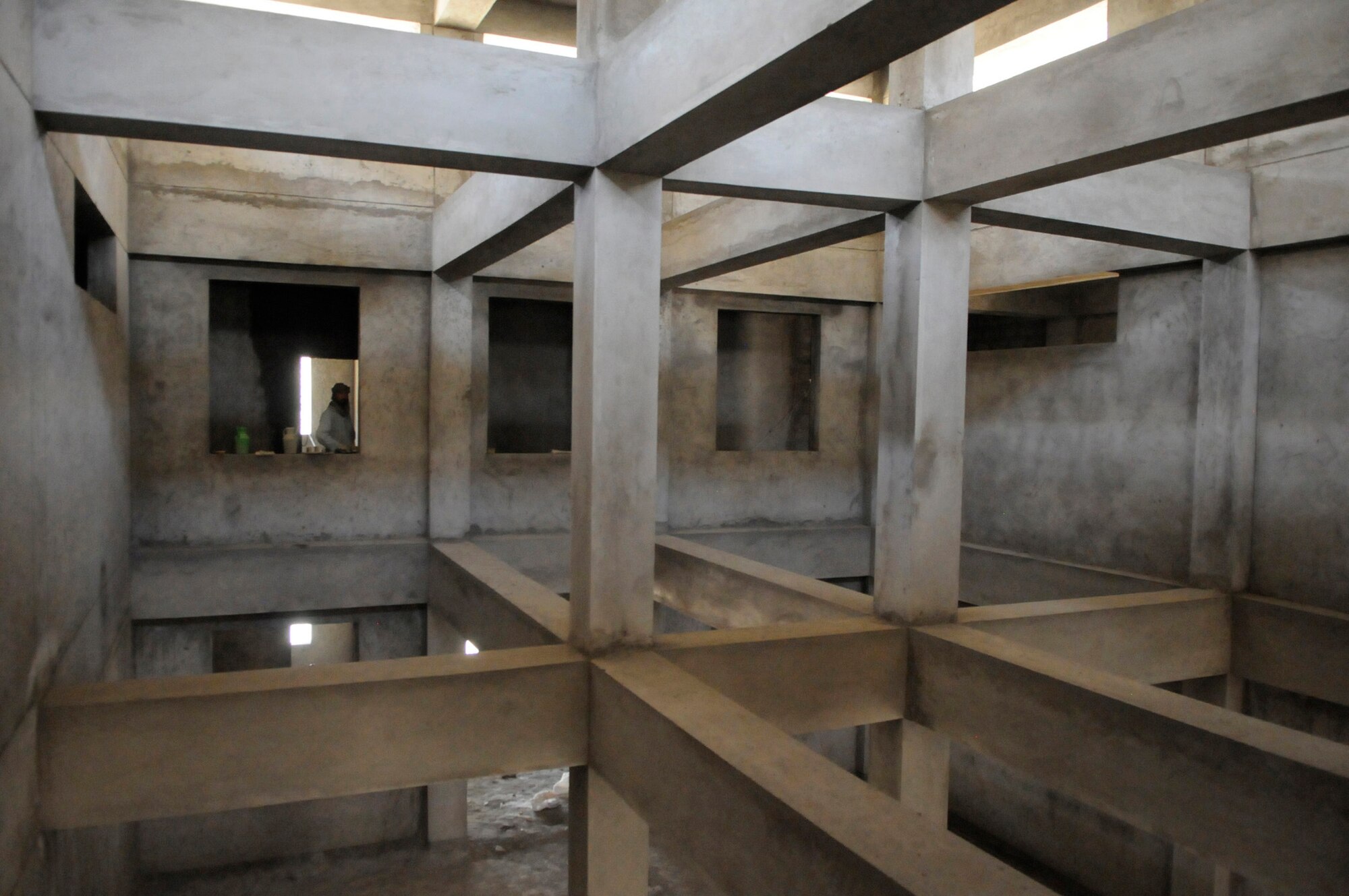 The Bagram Corps of Engineers are overseeing a construction contract to build a new Afghanistan National Police Station in the Khenj District, Panjshir Province.  When finished the facility will be the work center for 100 policemen.  (Photo by U.S. Air Force Tech. Sgt. Sean M. White, Provincial Reconstruction Team Panjshir) 