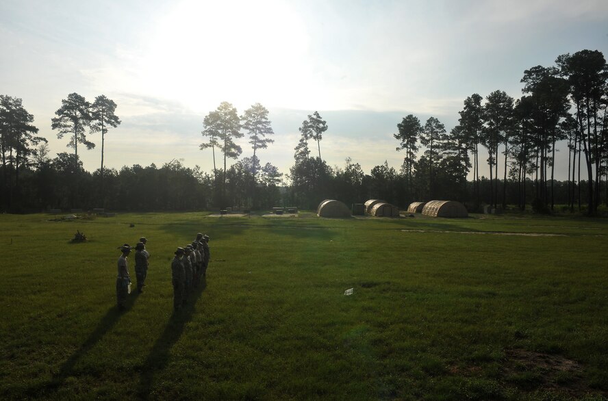 MOODY AIR FORCE BASE, Ga. -- Moody Airmen receive training to conduct search and recovery sweeps here Aug. 6. SAR team members need to be prepared to react and perform to the best of their ability in the event of an aircraft crash. (U.S. Air Force photo by Airman 1st Class Joshua Green/RELEASED)
