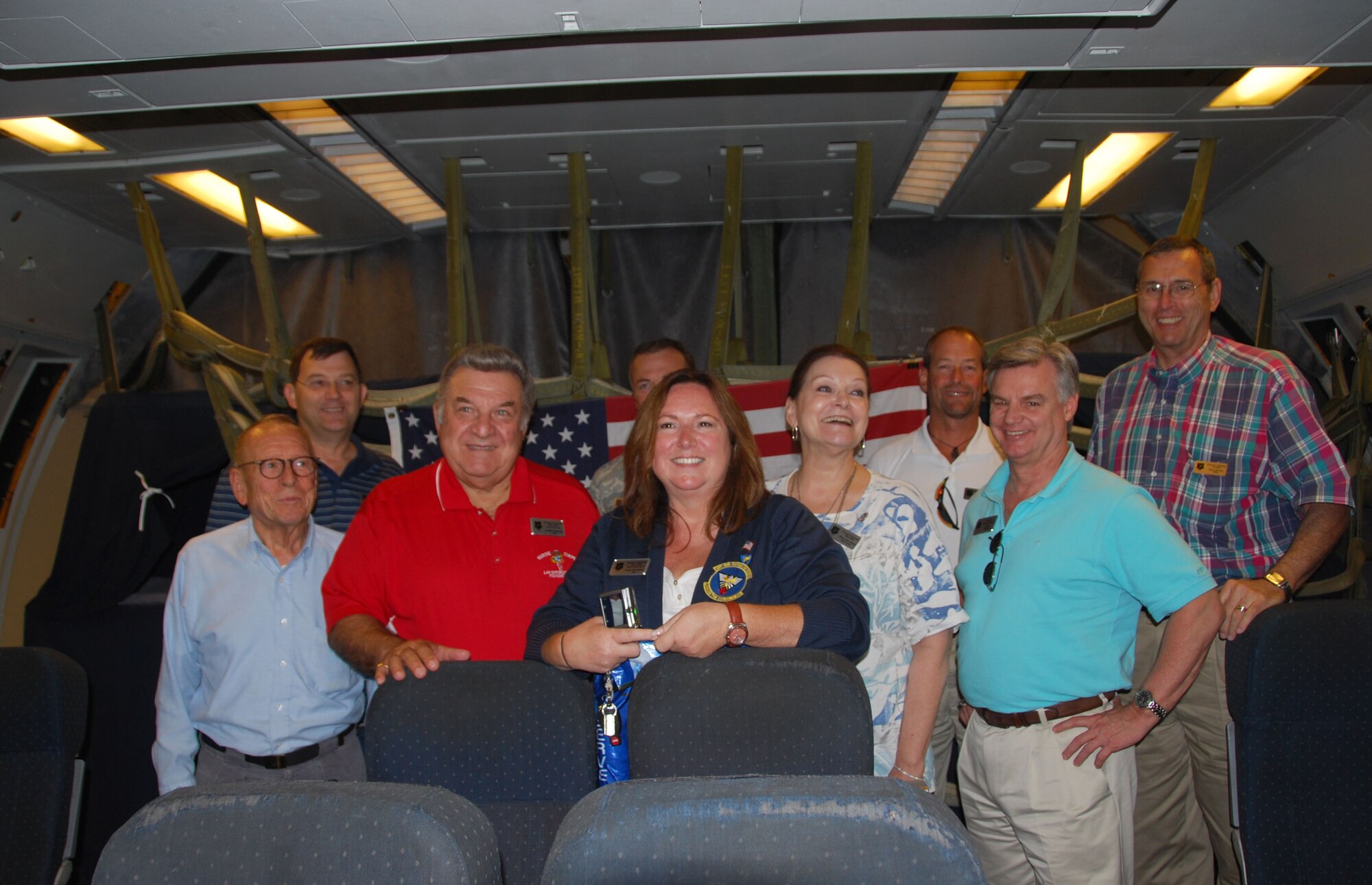 JOINT BASE MCGUIRE-DIX-LAKEHURST, N.J. -- Honorary commanders from the 514th and 305th Air Mobility Wings participated in an air-refueling flight on KC-10 Extenders here Saturday, Aug. 7, 2010. The intent of Honorary Commanders program is to foster a better relationship between the military and local civic leaders, strengthen the community’s understanding of our mission and to reinforce military’s understanding of community issues. (U.S. Air Force Photo/ Airman 1st Class Kerelin Molina)