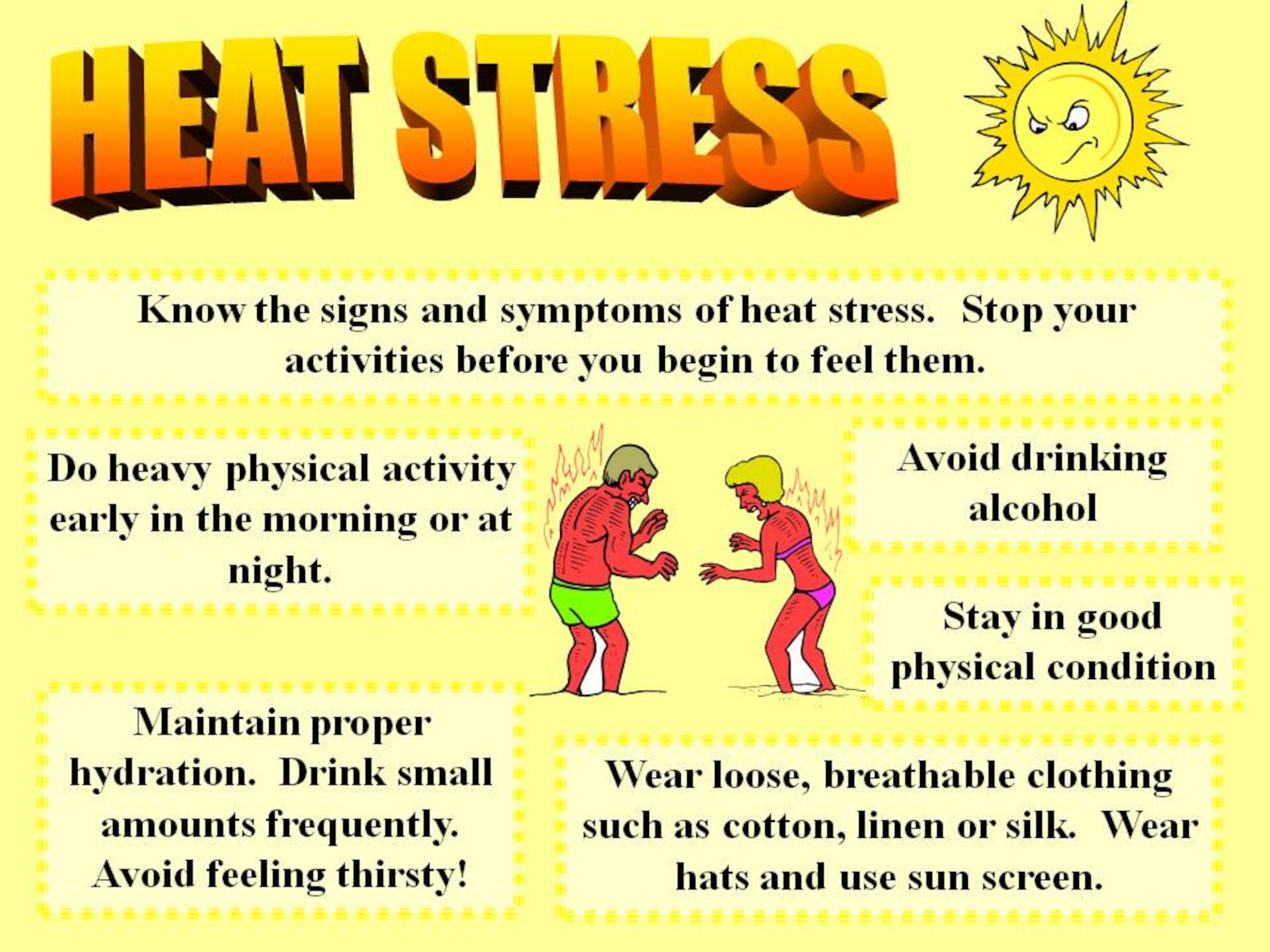 Safety Posters: Heat Stress | ubicaciondepersonas.cdmx.gob.mx 