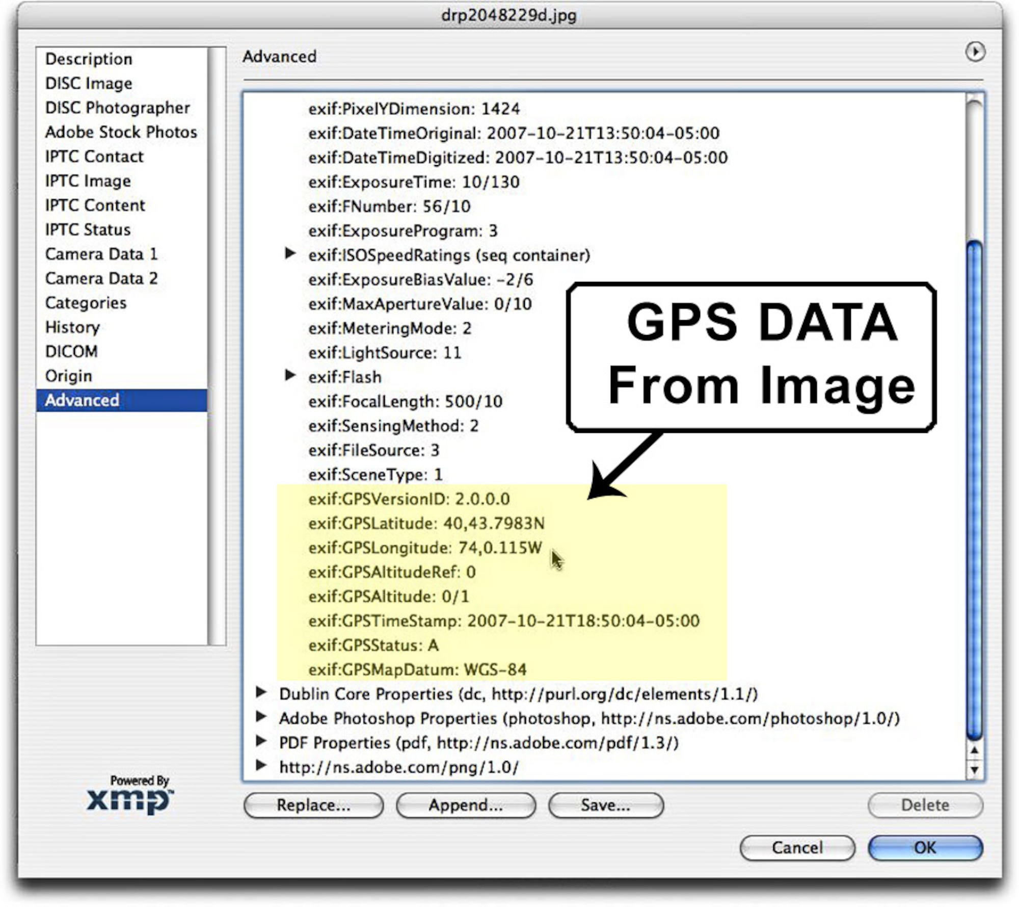 The metadata from a photo taken by an iPhone gives the exact latitude and longitude of the photo's origin.  Such data could be used to the benefit of hostile forces when such photos are taken at deployed locations.  Airmen are cautioned to be aware of this breach in security and are advised to avoid placing such photos in public forums.