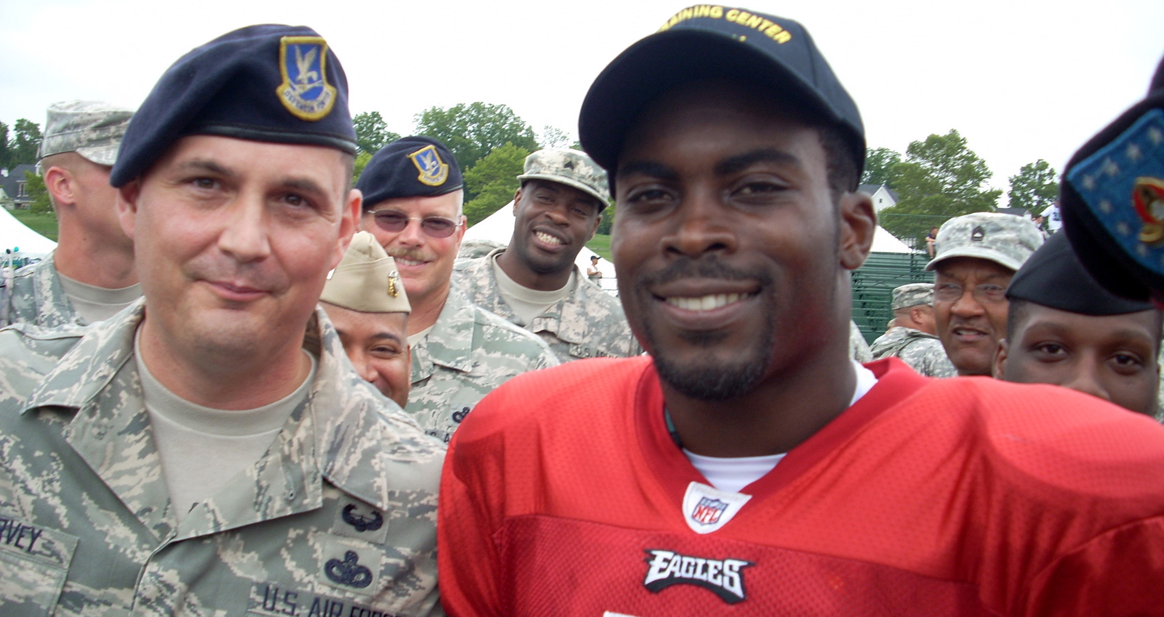 Philadelphia Eagles honor military with jerseys during training