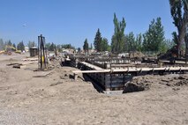 MINOT AIR FORCE BASE, N.D. -- These are some of the new foundations being laid in the base housing project near Delta Drive here Aug. 6. The base housing expansion is aimed to help improve the comfort of living and decrease the shortage of homes for incoming service members. (U.S. Air Force photo by Senior Airman Michael J. Veloz)