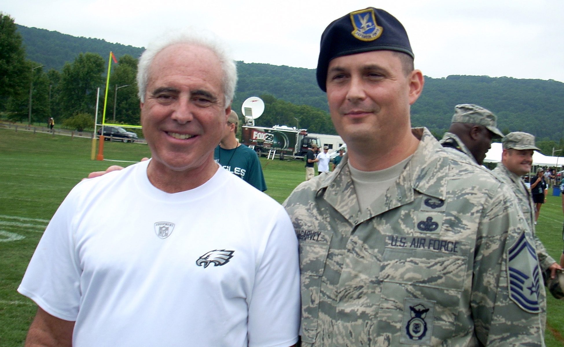 108th Wing Airmen attend Philadelphia Eagles Training Camp