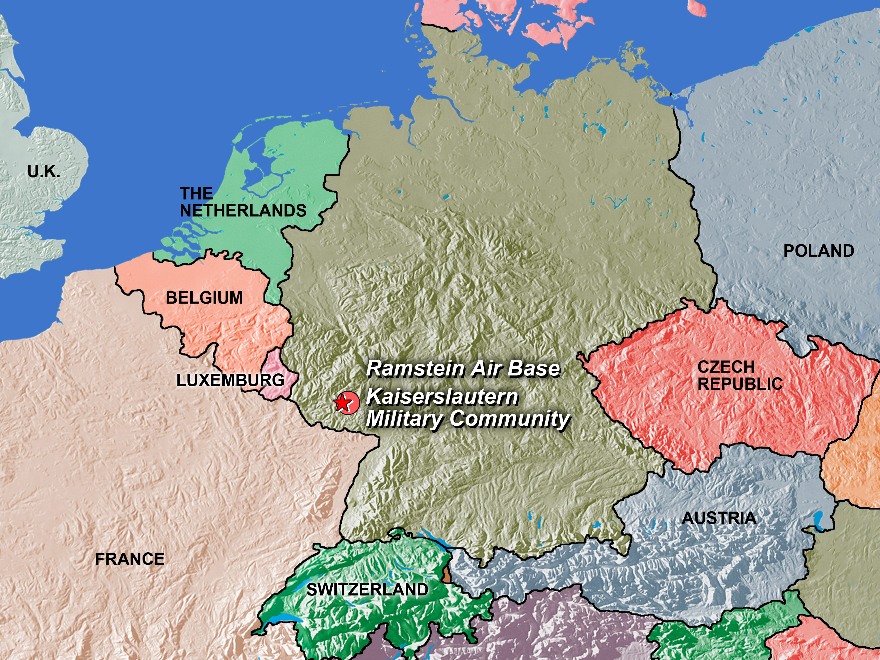 Карта военной германии. Военная база рамштайн Германия на карте. Авиабаза рамштайн Германия на карте. База рамштайн Германия на карте. Рамштайн база НАТО В Германии на карте.
