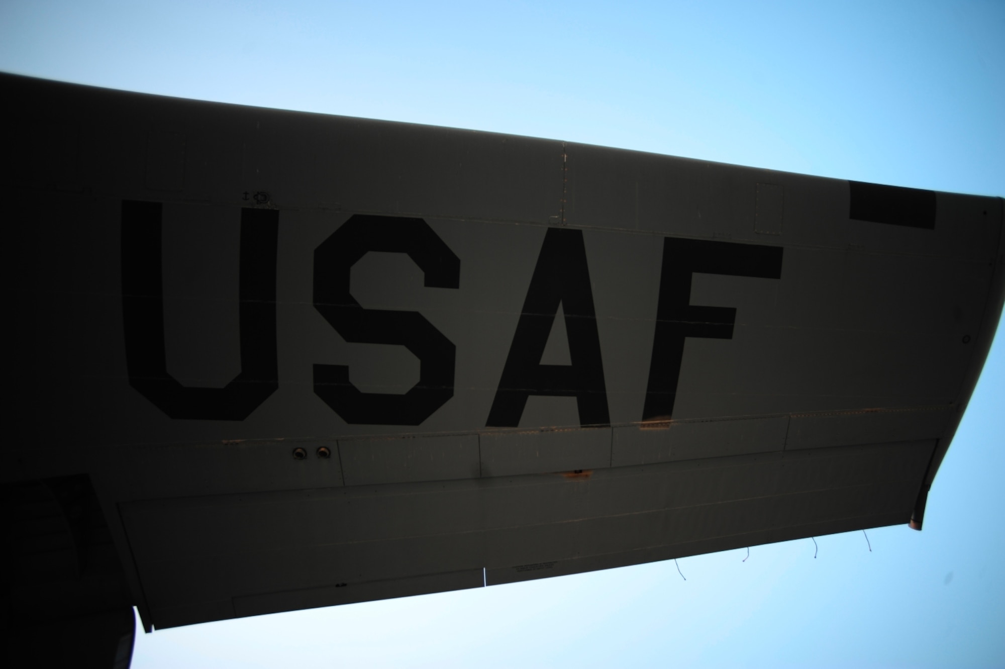 U.S. Air Force C-130 Hercules aircraft assigned to the 777th Expeditionary Airlift Squadron, sits on the flightline during sunrise prior to flying mission at Joint Base Balad, Iraq on July 25, 2010. (U.S. Air Force photo by Staff Sgt. Andy M. Kin / Released)