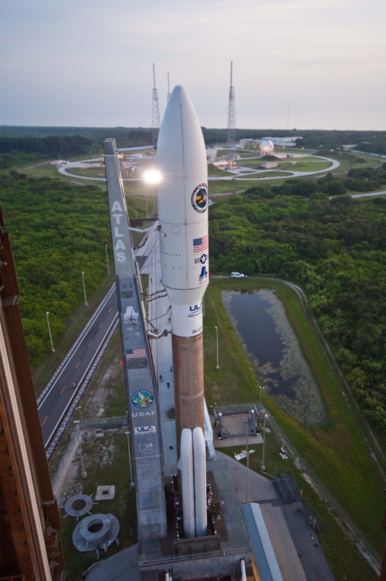 The 45th Space Wing successfully launched the first Advanced Extremely High Frequency (AEHF) satellite onboard an Atlas V launch vehicle here today from launch pad 41 at 7:07 a.m. 
