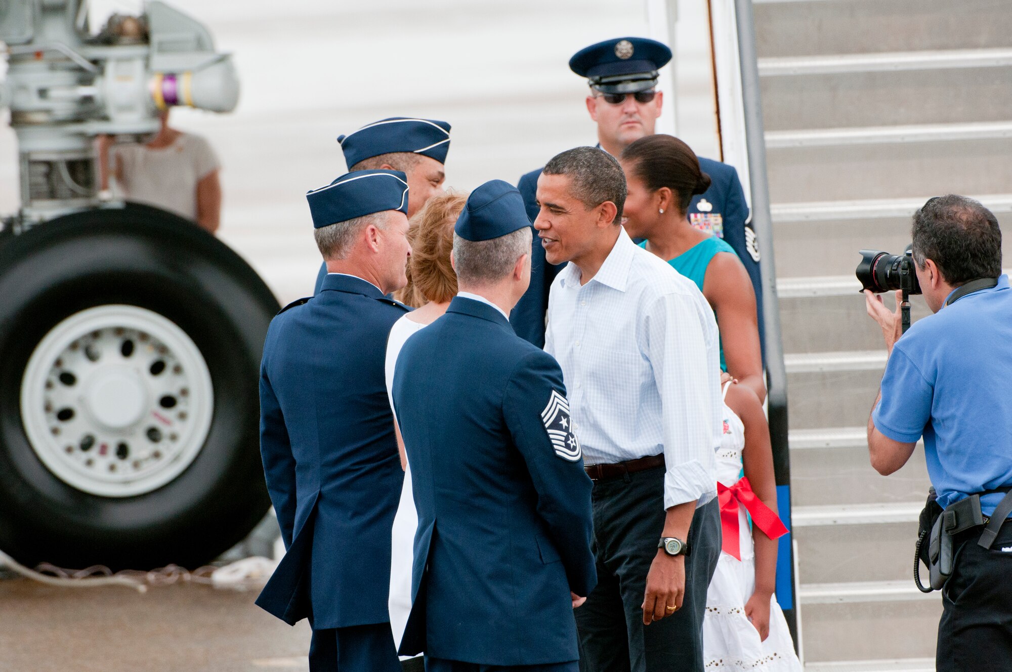 President Obama arrives on Tyndall visits Panama City Beach Air Education and Training Command Article Display