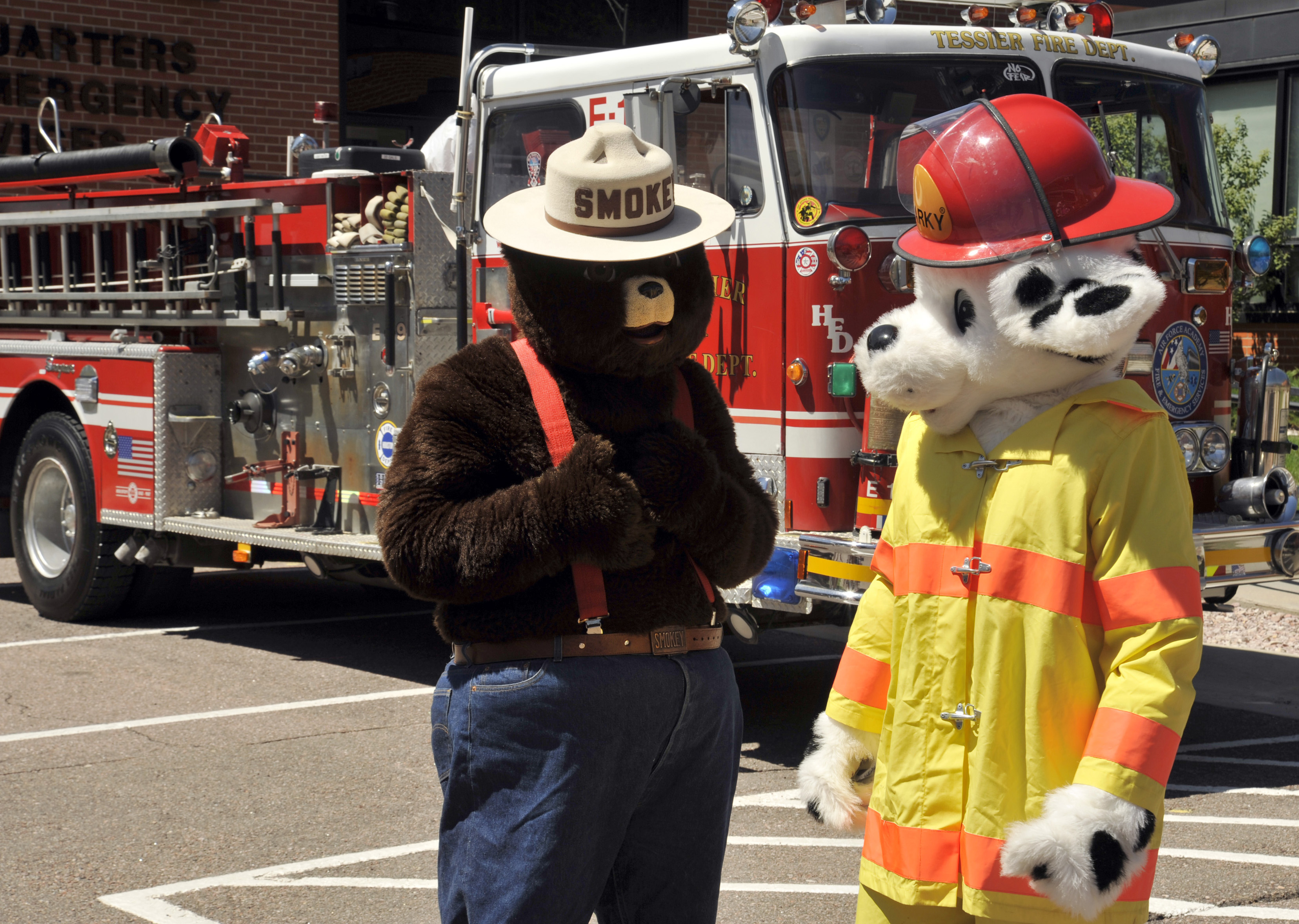 stuffed fire dog