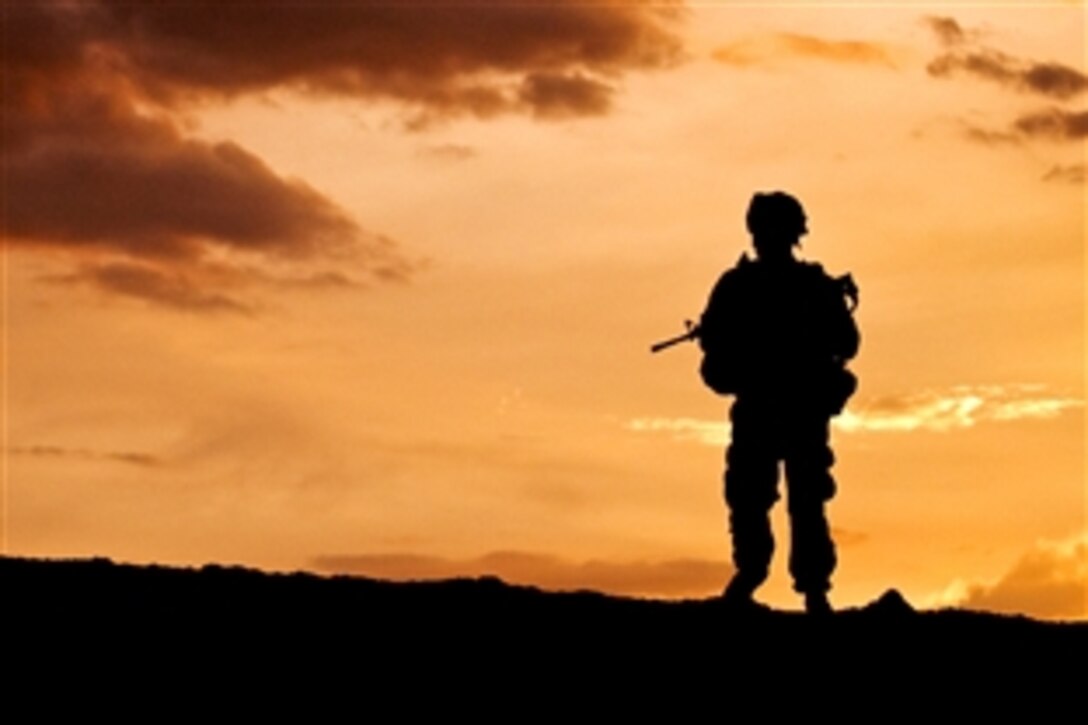 U.S. Army Capt. Cory Petro conducts a patrol near Forward Operating Base Lane in Zabul province, Afghanistan, Aug. 6, 2010. Petro, a support unit leader, is assigned to the Zabul Provincial Reconstruction Team, which supports reconstruction, security and stability in the province.