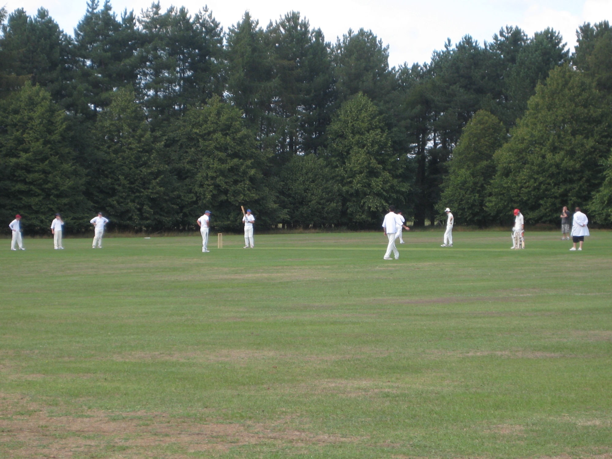 Cricket is played throughout the U.K. and the world, but the English always feel it encapsulates so much of their national character. Sportsmanship is paramount and many claim that the teaching of cricket breeds the character of a true gentleman.  (U.S. Air Force photo by Suzanne Harper)