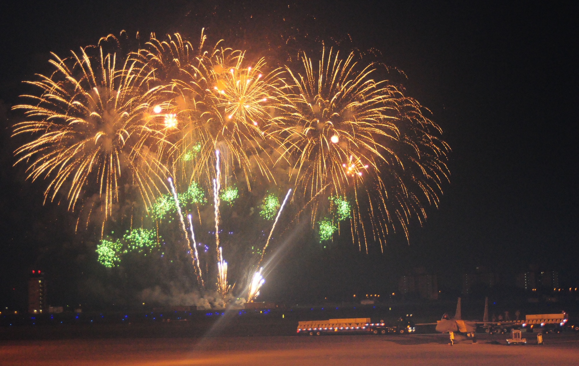 YOKOTA AIR BASE, Japan -- A fireworks show ended the two day Yokota Air Base Japanese-American Friendship Festival Aug. 22. More than 130,000 people attended the event. In addition to static displays and live music, the festival offered a variety of American and Japanese food items. The festival bolstered the bilateral relationship shared by the United States and Japan. (U.S. Air Force photo/Airman 1st Class Sean Martin)