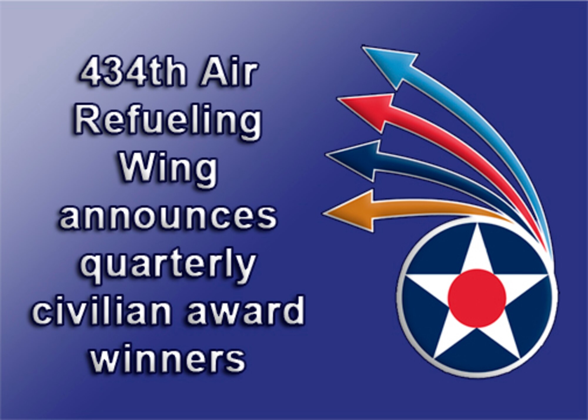 GRISSOM AIR RESERVE BASE, Ind. -- Officials at Grissom ARB recently selected the cvilian outstanding performers of the quarter. (U.S. Air Force graphic/Tech. Sgt. Mark R. W. Orders-Woempner)