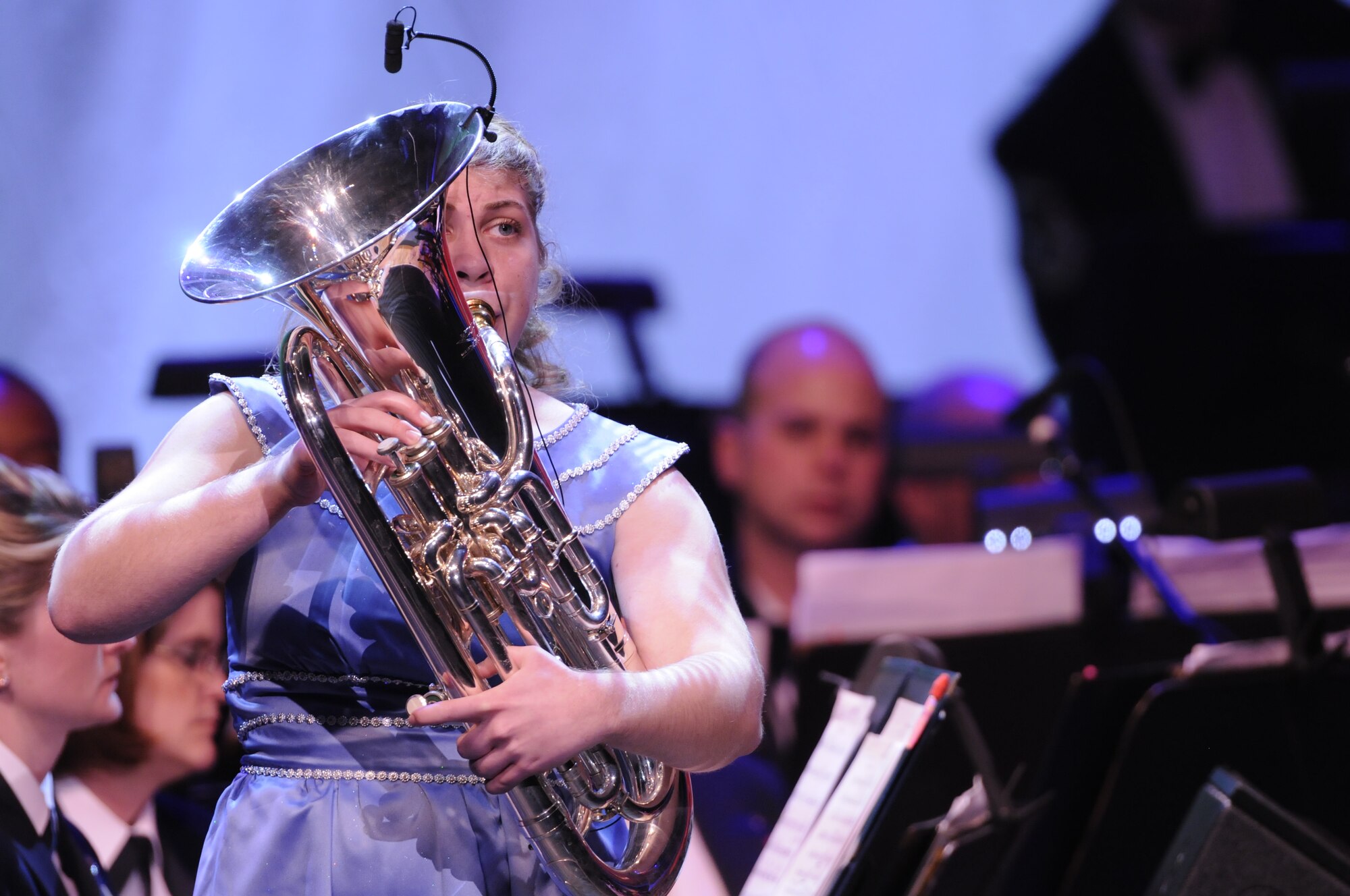 Euphonium soloist Alison Emily Miserendino was the winner of The United States Air Force Band's 2010 Colonel George S. Howard Young Artist Competition. This year's competition is for woodwind instrumentalists in grades 9-12. Applicants from all over the country submit recordings of themselves playing a specified selection for their instrument. Finalists are then invited to a live audition in Washington, D.C., to perform for the competition committee in January 2011. The winner will be flown to Washington, D.C., with one chaperone to perform with The USAF Band in February or March 2011.