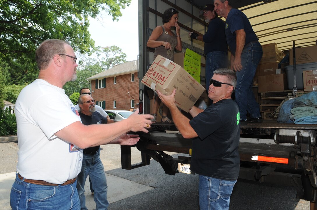 Riders make donation to wounded warriors