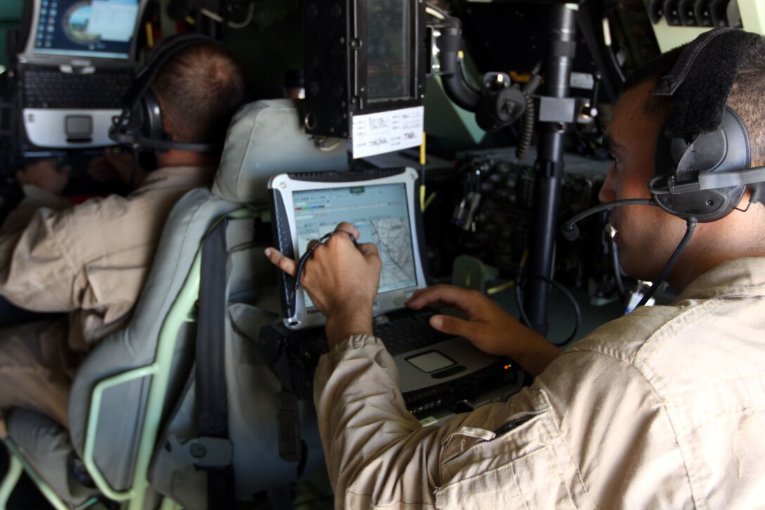 Marines with Company D, 3rd Assault Amphibian Battalion, and 1st Tank Bn., are currently testing the Assault Amphibious Vehicle C7 Command and Control Variant communication system at Camp Wilson. The equipment is designed to provide superior communication capabilities its predecessor currently cannot, said Capt. Nate Brogdon, the operational test project officer with the Marine Corps Operational Test and Evaluation Activity. With the new system, troops have the ability to access, monitor and transmit over all radio networks, including artillery and air support, from any position on the battleground.  A variation of the system will also be included in the upcoming Expeditionary Fighting Vehicle, which is slated to replace the AAV in the coming years.