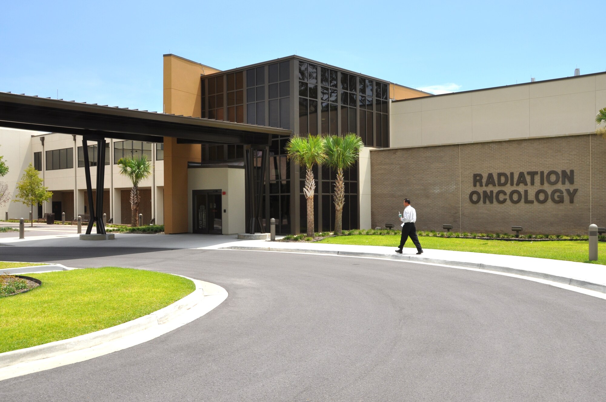 The 81st Medical Group Hospital’s new radiation oncology center began treating patients in March.  The hospital flooded during Katrina, requiring the construction of a new central energy plant at a cost of $21.2 million.  The hospital’s new inpatient tower is slated to open in the fall of 2011.   (U.S. Air Force photo by Steve Pivnick)
