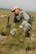 284th Air Support Operations Squadron commander Lt. Col. Gary Nash informs aircrews of enemy threat to his unit during an exercise scenario Aug. 19. Operation Viking Strike was a close air support exercise involving active duty and reserve component air support operations squadrons at Smoky Hill.