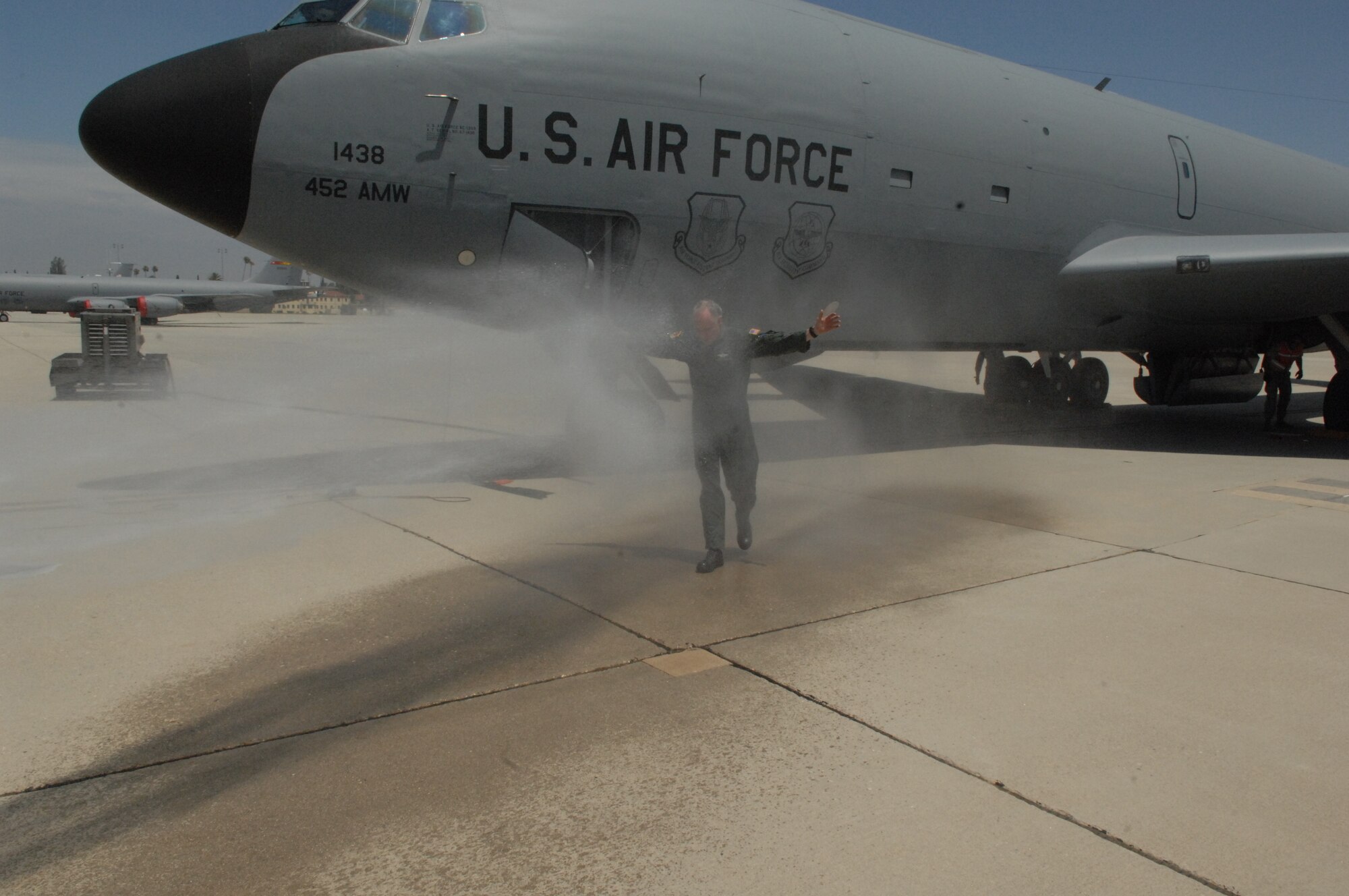 Final Flight of Lt. Col. Dave Tully, 336th Air Refueling Squadron, March Air Reserve Base, Calif. (U.S. Air Force photo by SSgt Keith Lawson)