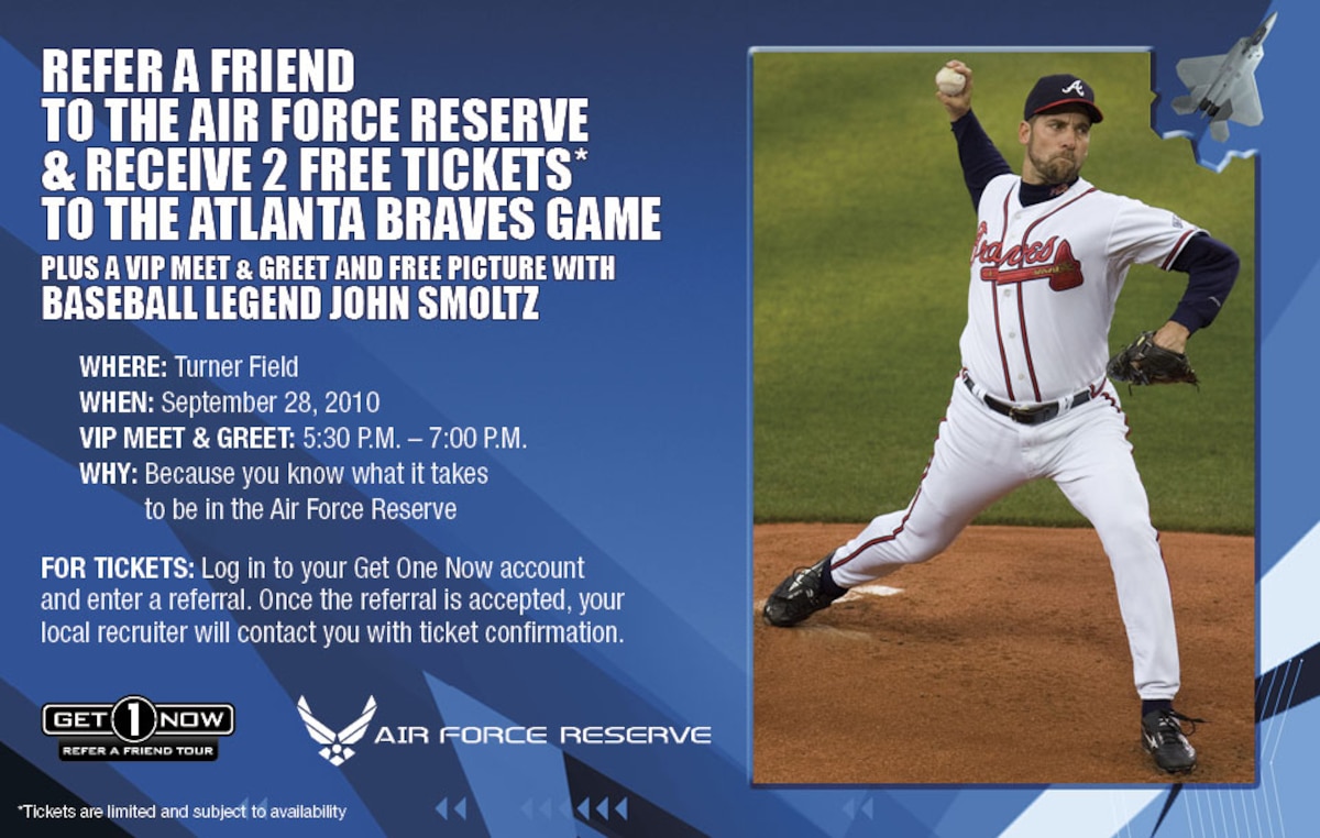 Atlanta Braves and Air Force Reserve offer free game ticketsu003e Dobbins Air Reserve Baseu003e Article Display