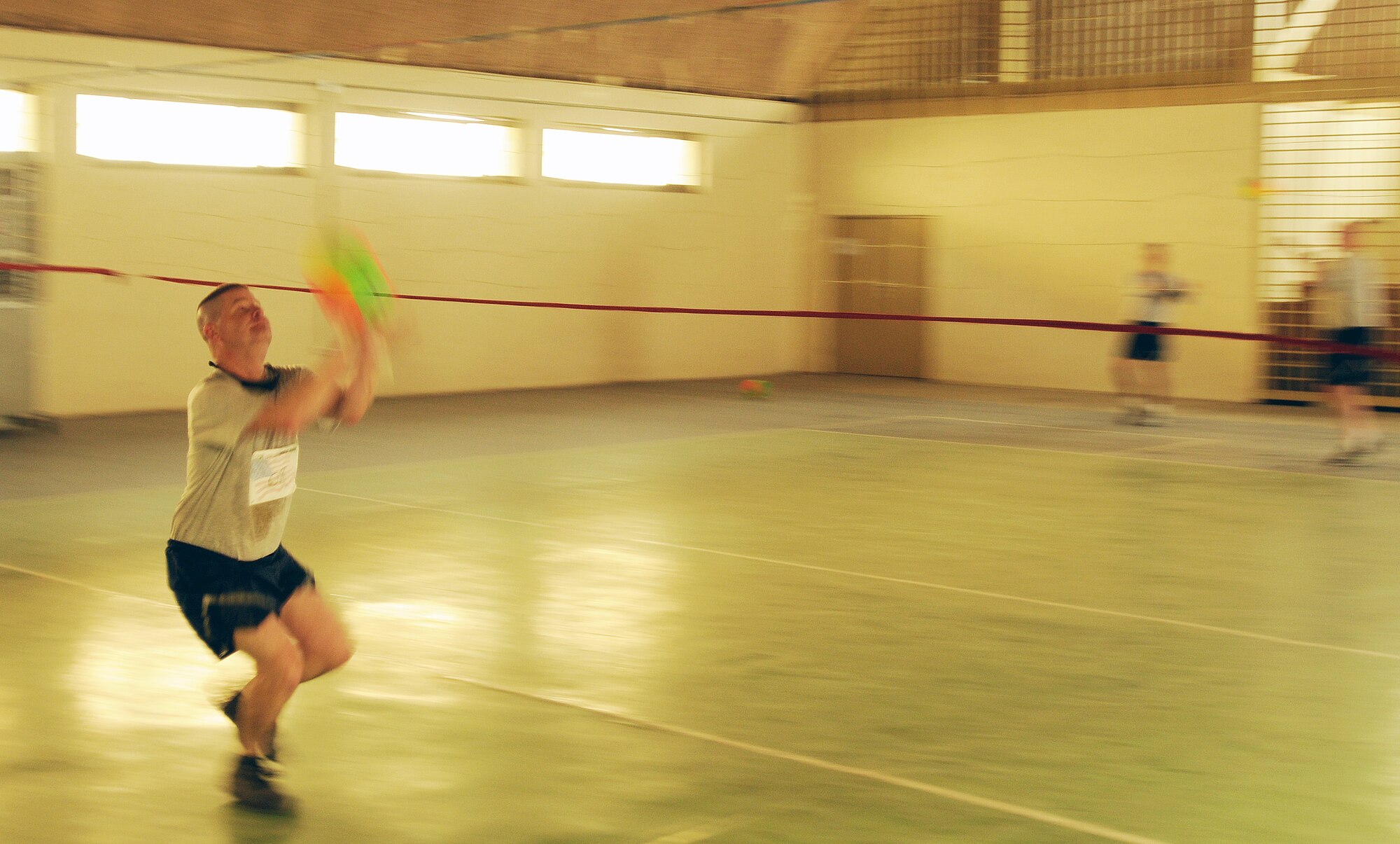 100827-N-6031Q-007 KABUL, Afghanistan - Airmen from the Combined Air Power Transition Force participate in the "Amazing Race" event held jointly at the International Security Assistance Force and Afghan Air Force base's on Aug. 27, 2010. The race was both physically and mentally challenging as the contestants would decipher clues that would lead them to the variety of mixed events during the race including volleyball, face paint and blind ball toss, map reading. (US Navy photo by Mass Communication Specialist 2nd Class David Quillen/ RELEASED).