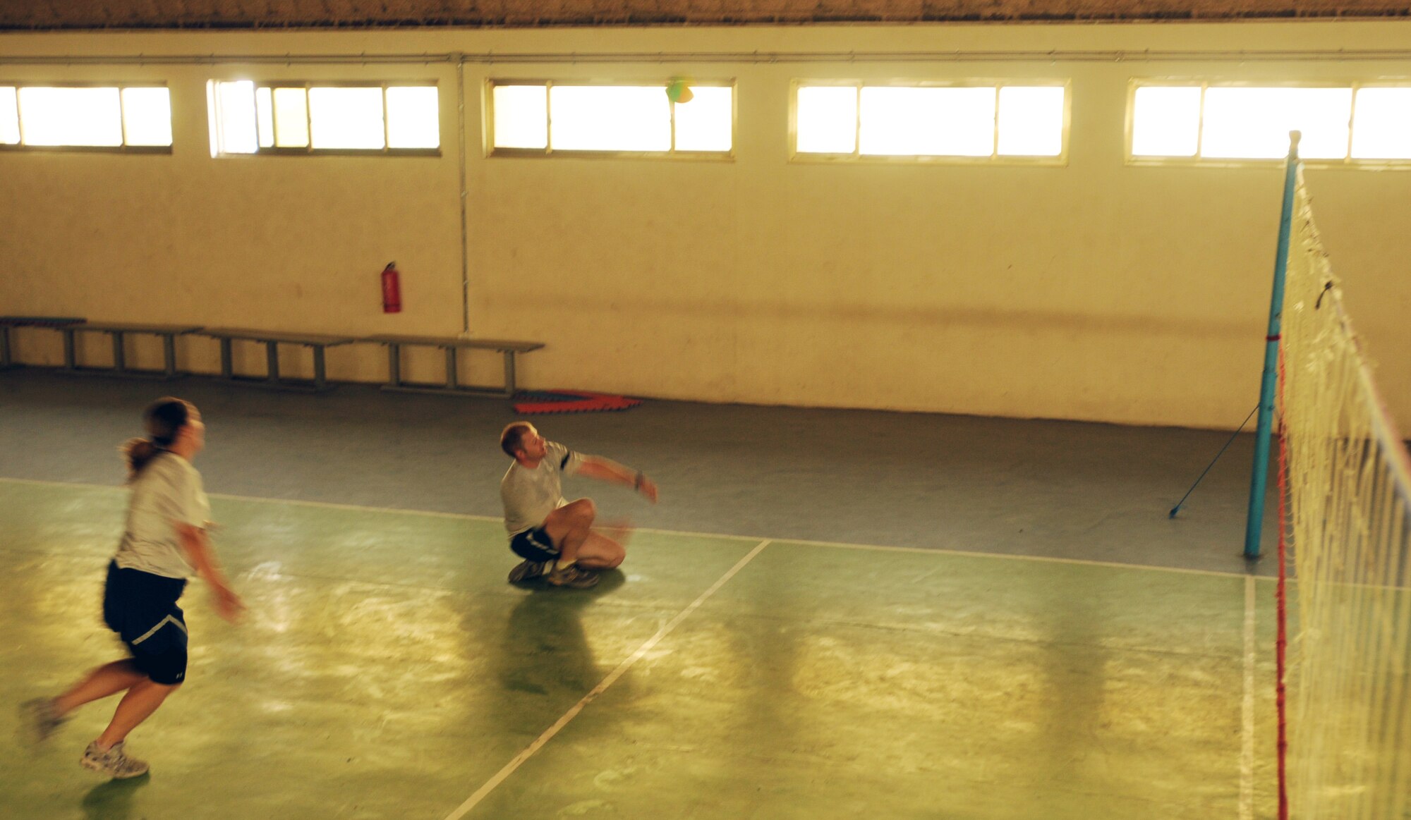 100827-N-6031Q-005 KABUL, Afghanistan - Airmen from the Combined Air Power Transition Force participate in the "Amazing Race" event held jointly at the International Security Assistance Force and Afghan Air Force base's on Aug. 27, 2010. The race was both physically and mentally challenging as the contestants would decipher clues that would lead them to the variety of mixed events during the race including volleyball, face paint and blind ball toss, map reading. (US Navy photo by Mass Communication Specialist 2nd Class David Quillen/ RELEASED).