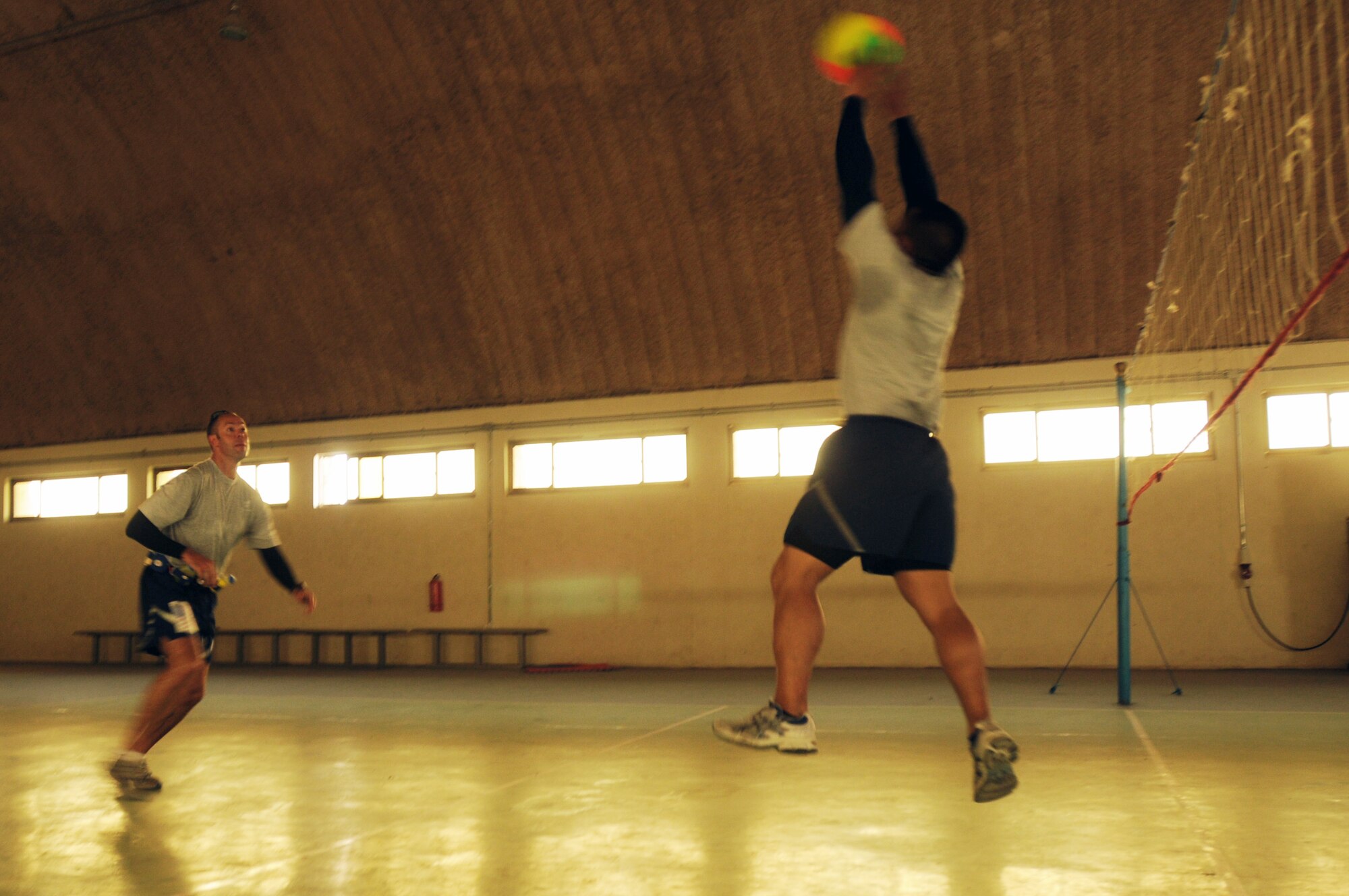100827-N-6031Q-003 KABUL, Afghanistan - Airmen from the Combined Air Power Transition Force participate in the "Amazing Race" event held jointly at the International Security Assistance Force and Afghan Air Force base's on Aug. 27, 2010. The race was both physically and mentally challenging as the contestants would decipher clues that would lead them to the variety of mixed events during the race including volleyball, face paint and blind ball toss, map reading. (US Navy photo by Mass Communication Specialist 2nd Class David Quillen/ RELEASED).