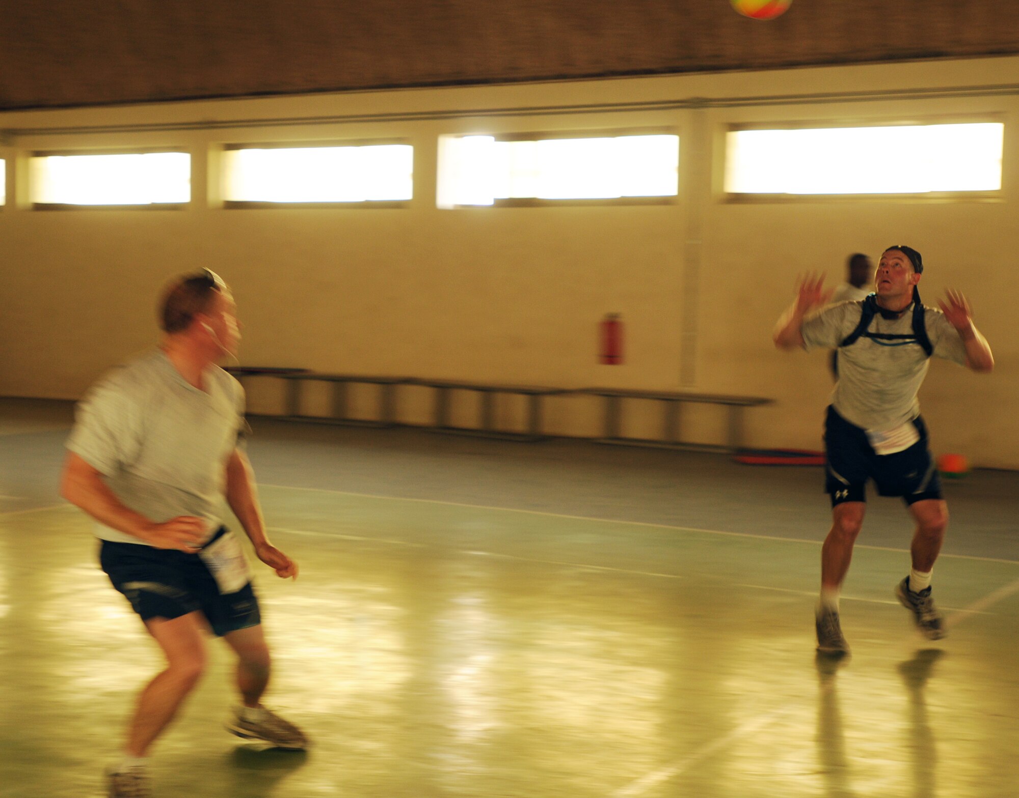 100827-N-6031Q-001 KABUL, Afghanistan - Airmen from the Combined Air Power Transition Force participate in the "Amazing Race" event held jointly at the International Security Assistance Force and Afghan Air Force base's on Aug. 27, 2010. The race was both physically and mentally challenging as the contestants would decipher clues that would lead them to the variety of mixed events during the race including volleyball, face paint and blind ball toss, map reading. (US Navy photo by Mass Communication Specialist 2nd Class David Quillen/ RELEASED).