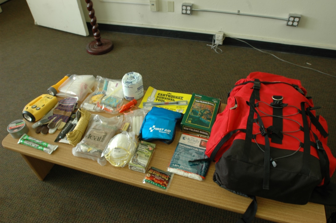 Families should be prepared for any disaster with an emergency readiness kit. Some essential items to include are: enough food for a week, toilet paper, personal care items, emergency blankets, a tent, candles and waterproof matches and a first aid kit.