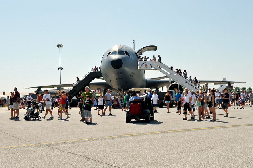 OFFUTT AIR FORCE BASE, Neb. - Residents from across local communities came out to participate in the 2010 Defenders of Freedom Open House and Air Show here Aug. 28. Guests were treated to numerous static aircraft displays, ground shows and aerial demonstrations during the two-day show. U.S. Air Force photo by Charles Haymond