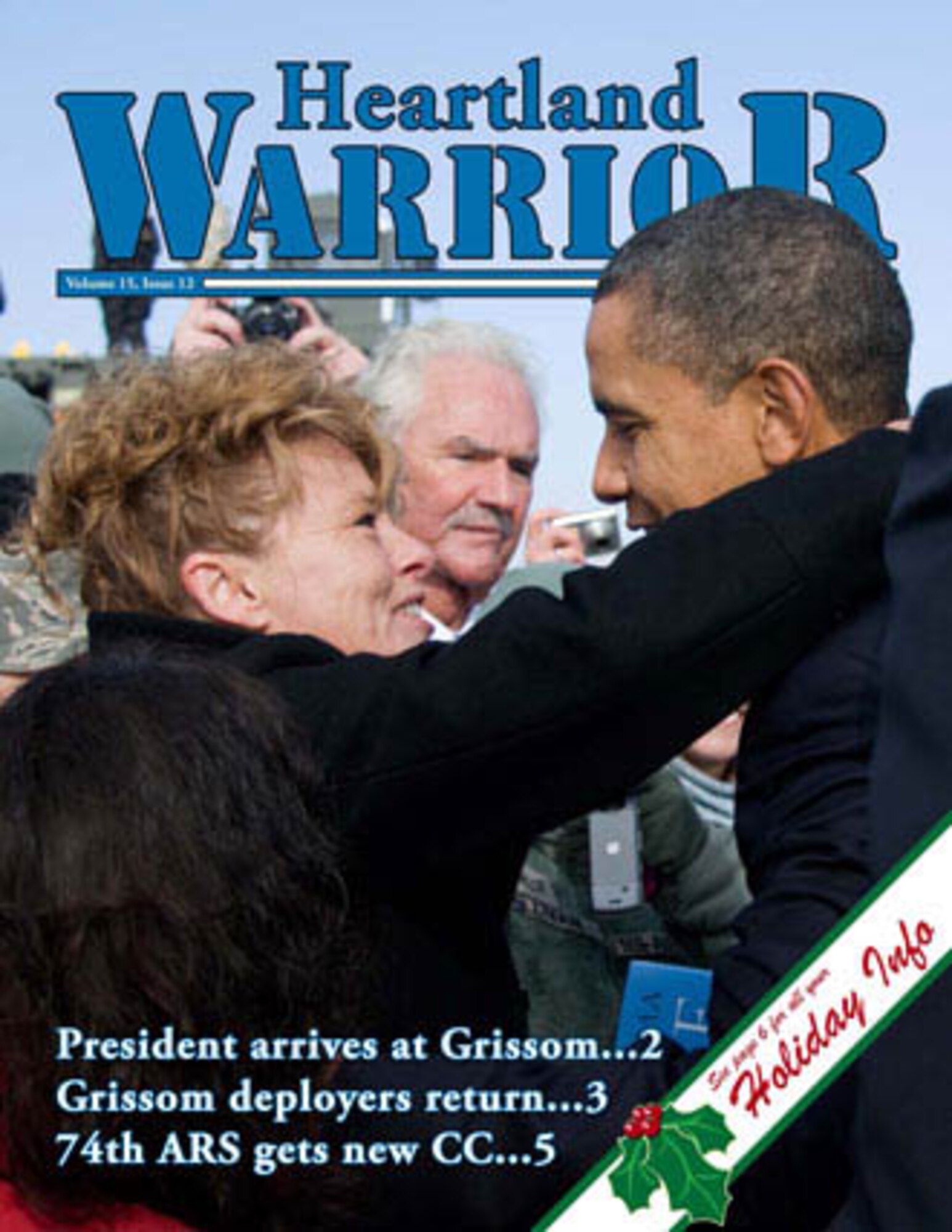 The Heartland Warrior is the offical E-paper of the 434th Air Refueling Wing. The December issue featured seven pages of news, stories and photos. (U.S. Air Force photo)