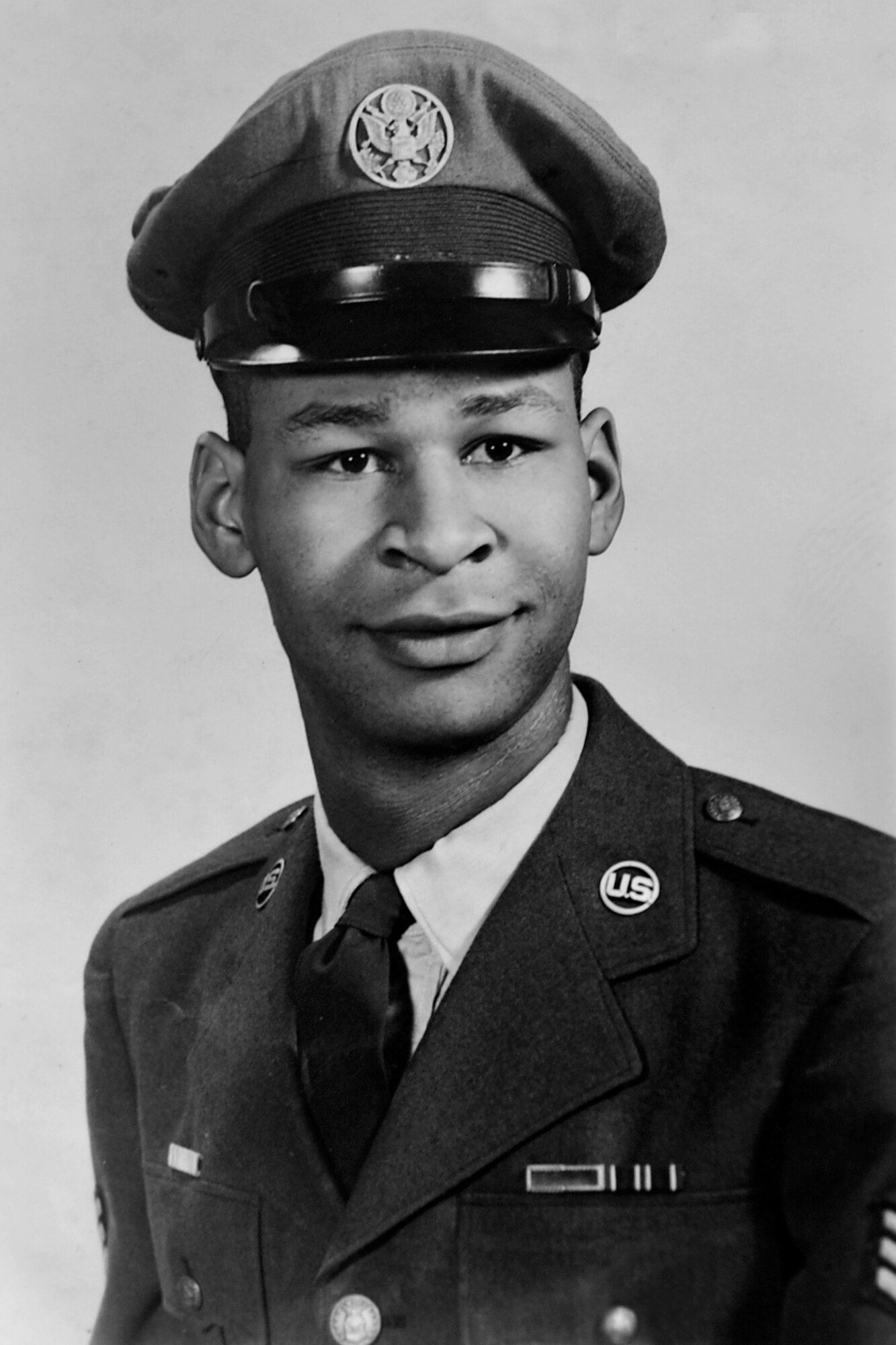 Jonathan Harris poses for his military portrait, taken in 1966 at Ellsworth Air Force Base, S.D. "I loved South Dakota,” said Mr. Harris. “I went there as young kid and left there as a grown man." (U.S. Air Force courtesy photo)