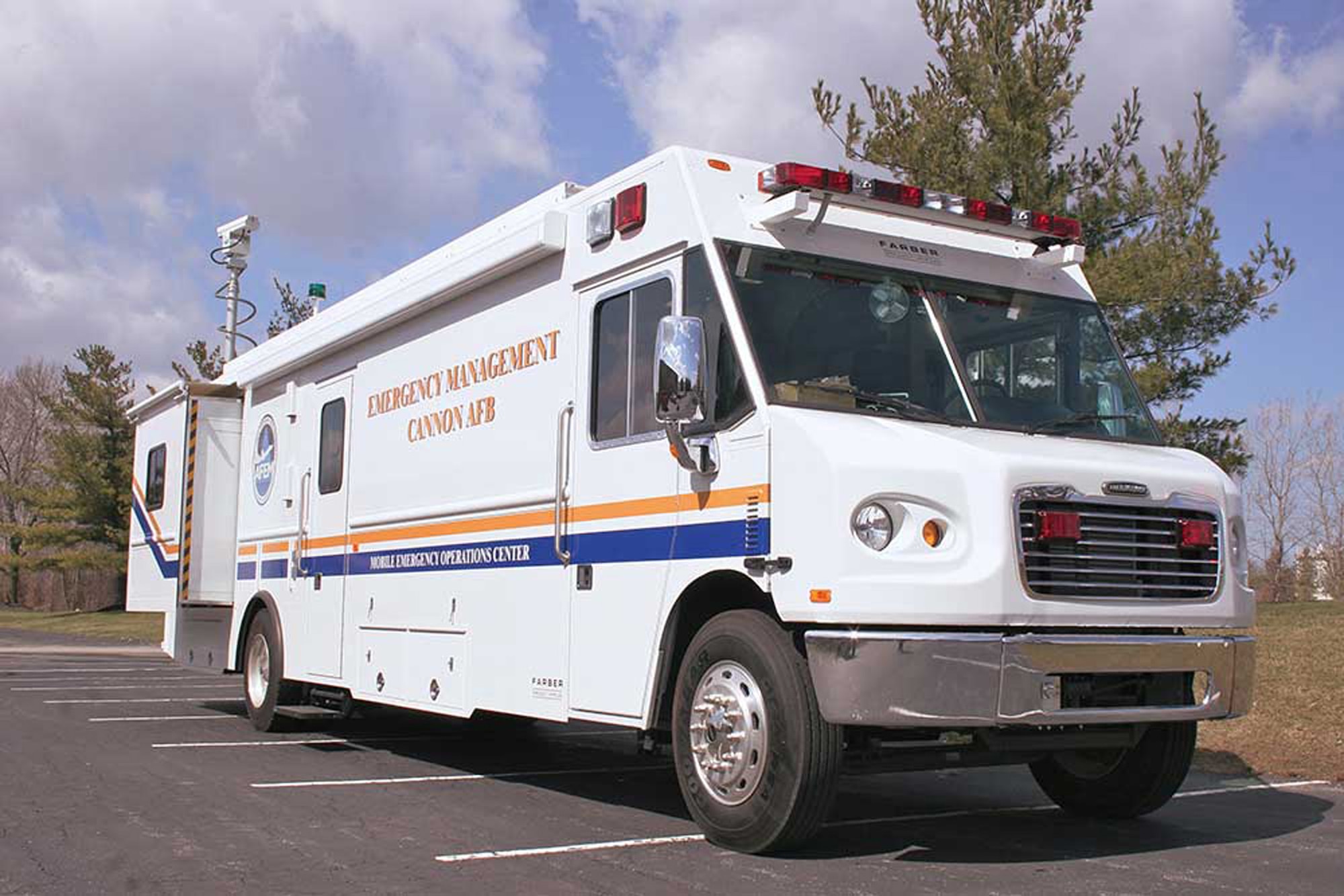 A 39-foot Mobile Emergency Operations Center will launch at Robins in April. Courtesy photo
