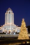 Randolph AFB, TX, 1 December 10:  
Randolph Air Force Base kicked off the 2010 holiday season with a tree lighting ceremony in front of the Taj, a long standing tradition, which included carolers and a chance for the kids to meet Santa Claus.  
(U.S. Air Force photo/Steve Thurow) 