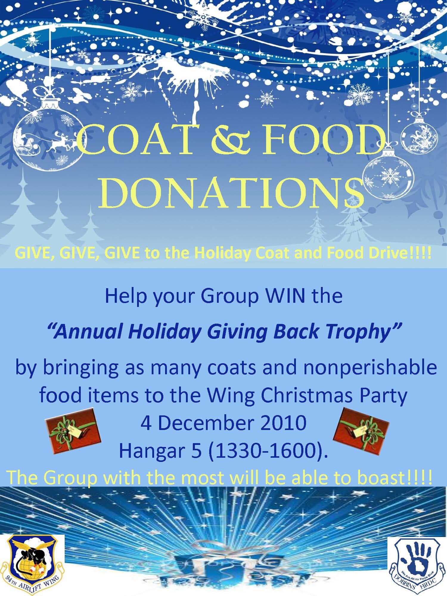 Holiday party Dec. 4