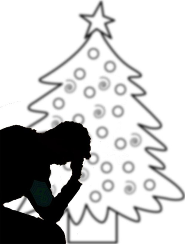 The 914th ASTS Mental Health Shop has some tips to help fight the holiday blues. (U.S. Air Force graphic by Senior Airman Andrew Caya)