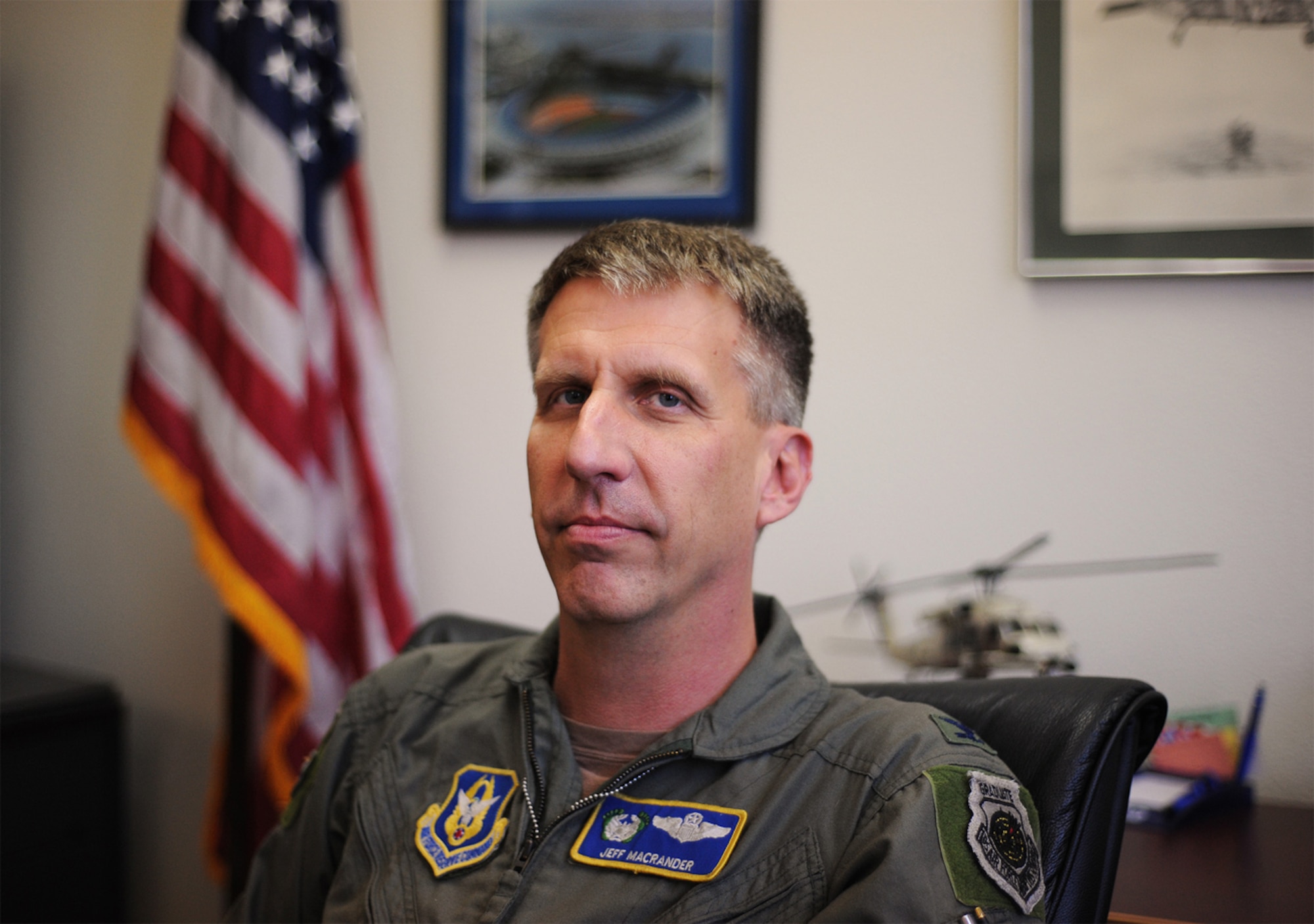 PATRICK AIR FORCE BASE, Fla. - Featured in the newly released documentary on the Smithsonian Channel, "The Taliban Gambit," is Col. Jeffery "Skinny" Macrander, the aircraft mission commander at the time and 920th Rescue Wing Operations Group Commander here. Colonel Macrander is now Air Force Reserve Command's Chief of Requirements, Dobbins Air Force, Ga. (U.S. Air Force photo)