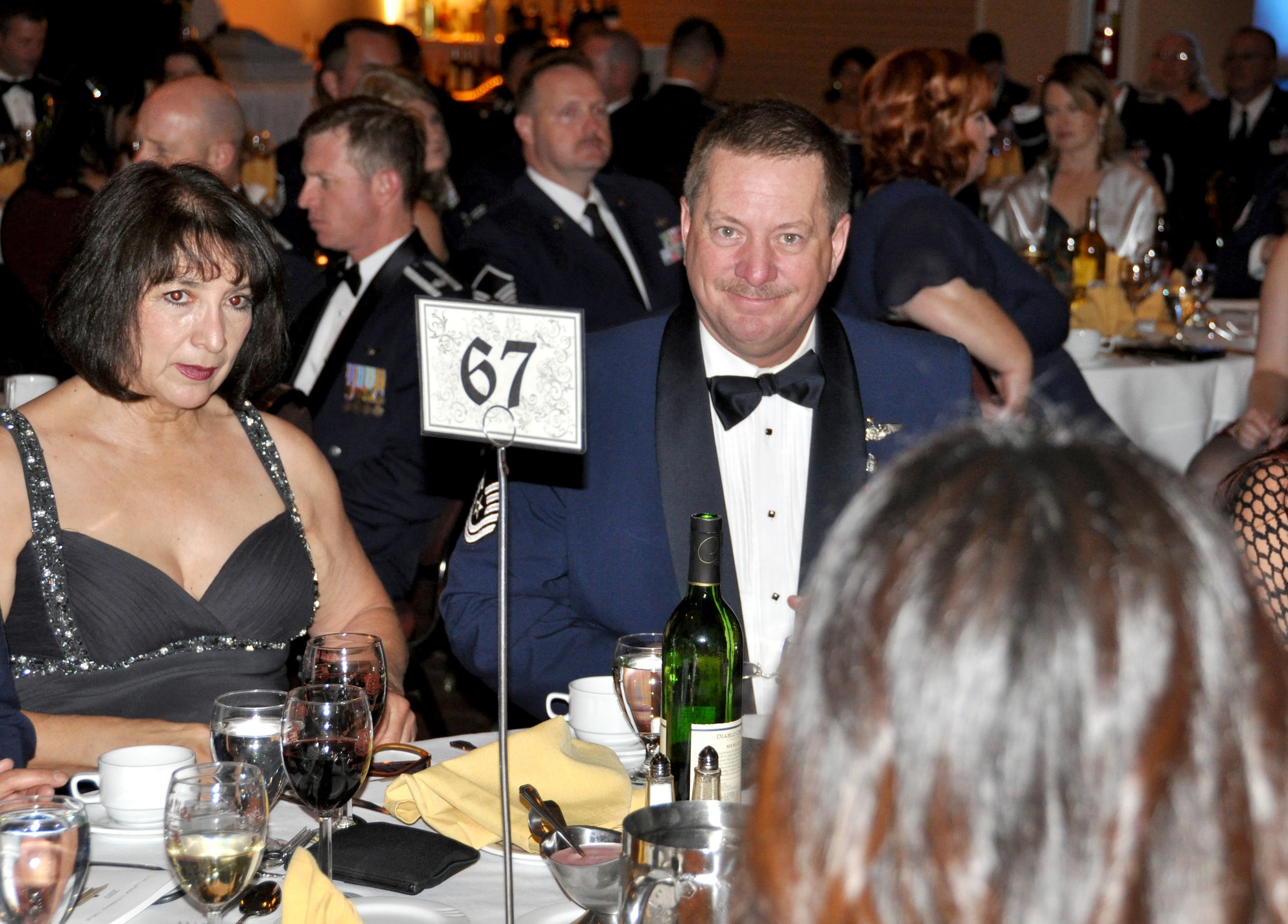 "Over There: March ARB Deployed" was the theme of this year's Military Ball at Raincross Square Riverside Convention Center.  (U.S. Air Force photo/Master Sgt. Michael Blair)