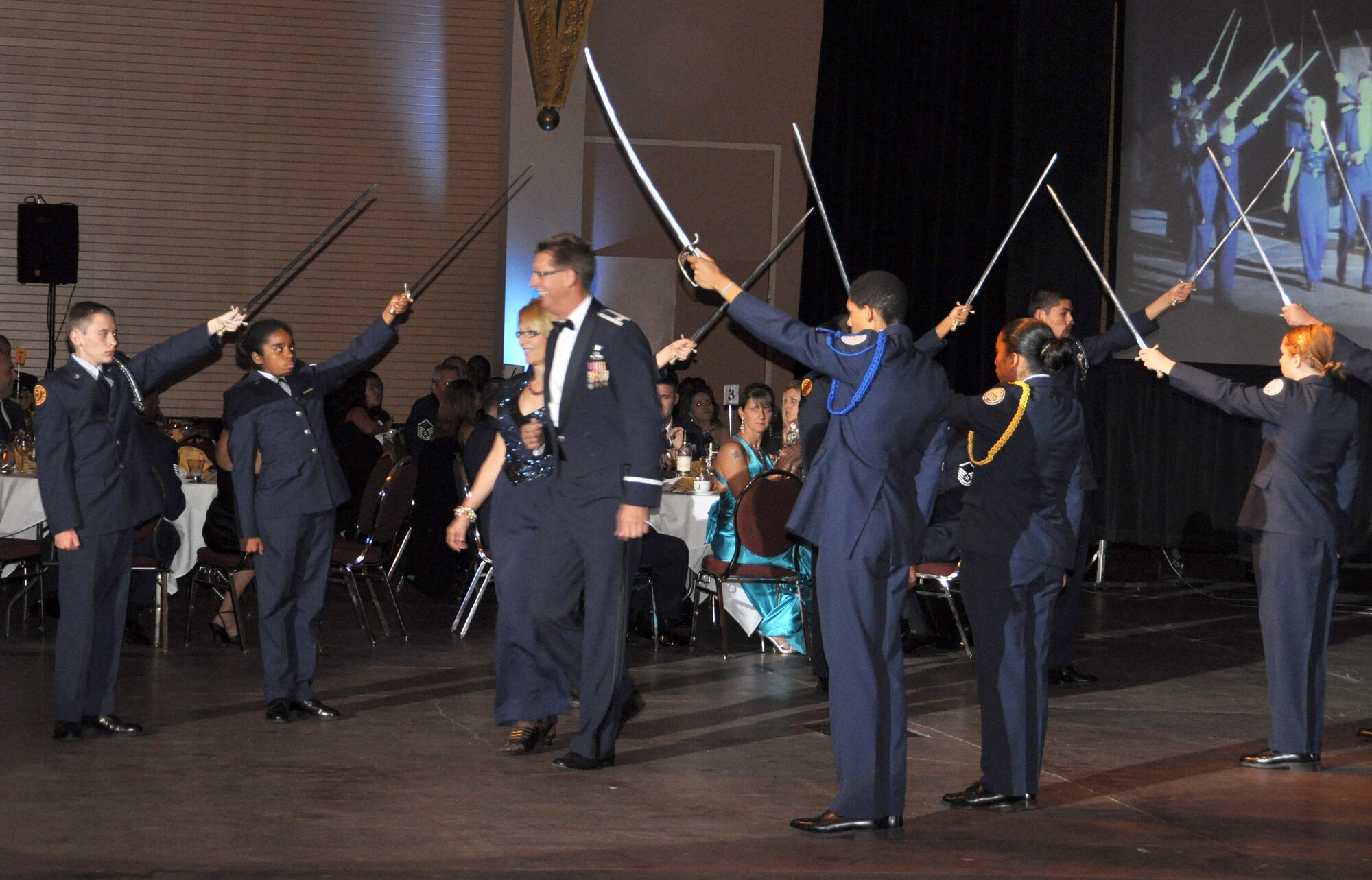 "Over There: March ARB Deployed" was the theme of this year's Military Ball at Raincross Square Riverside Convention Center.  (U.S. Air Force photo/Master Sgt. Michael Blair)
