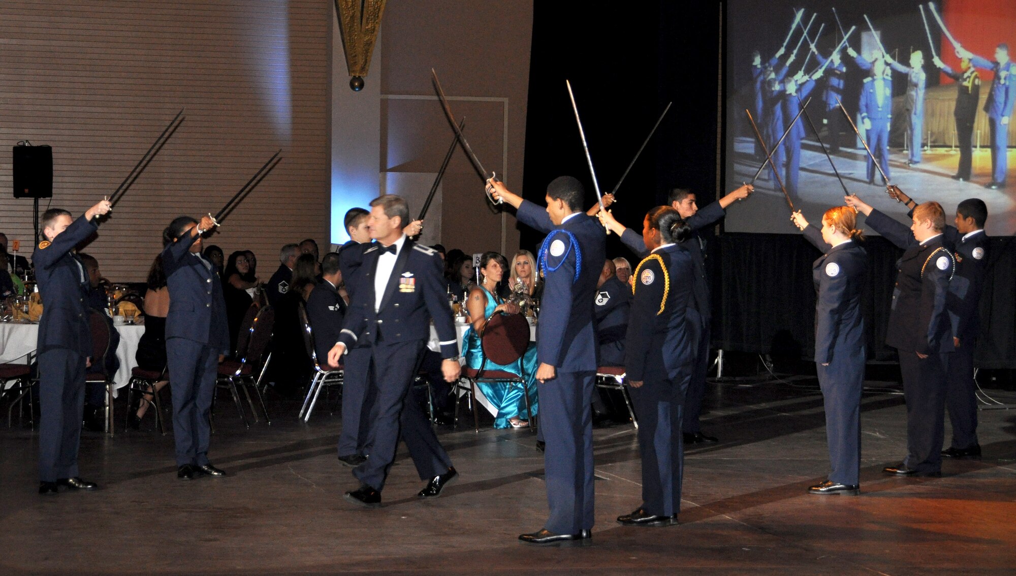 "Over There: March ARB Deployed" was the theme of this year's Military Ball at Raincross Square Riverside Convention Center.  (U.S. Air Force photo/Master Sgt. Michael Blair)