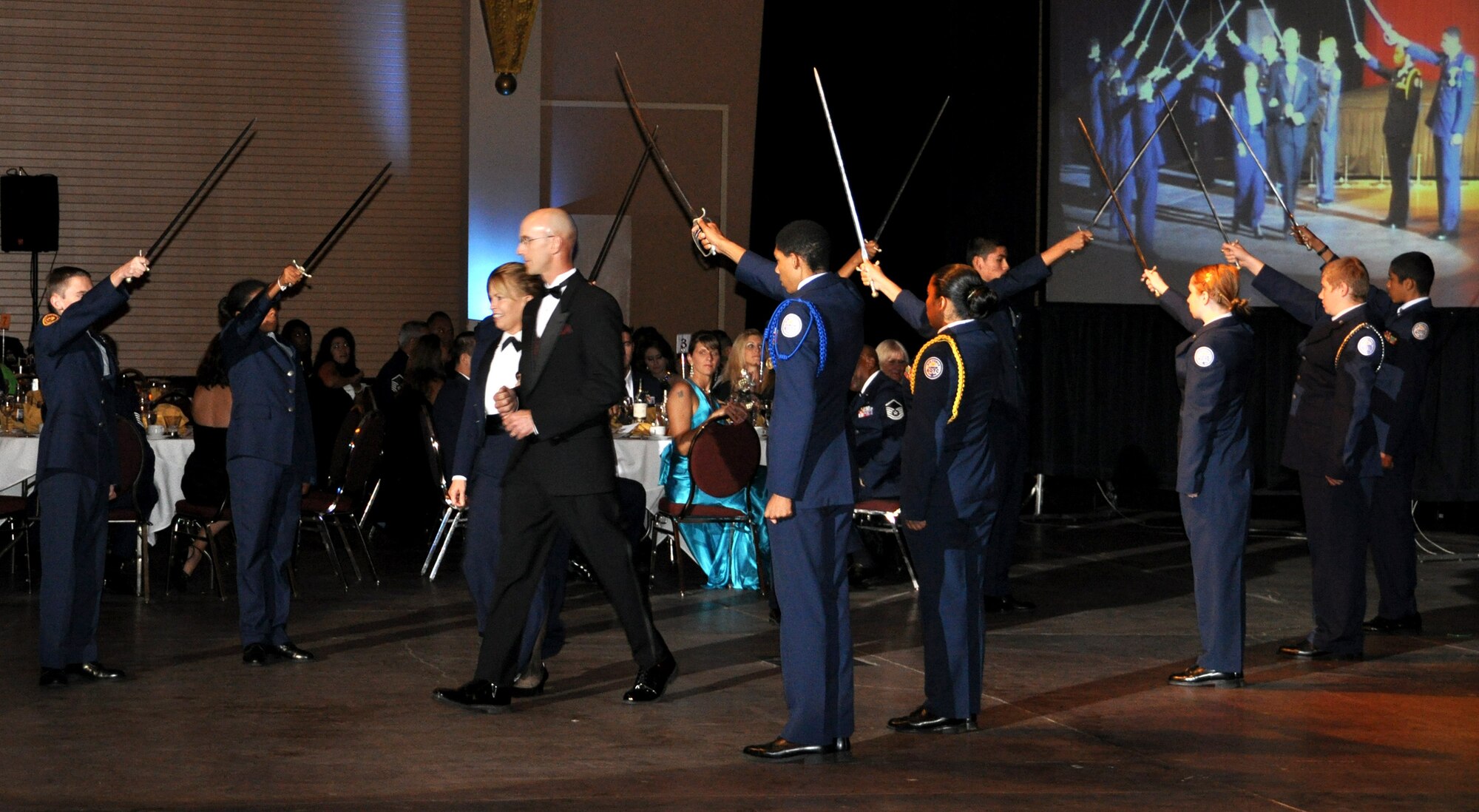 "Over There: March ARB Deployed" was the theme of this year's Military Ball at Raincross Square Riverside Convention Center.  (U.S. Air Force photo/Master Sgt. Michael Blair)