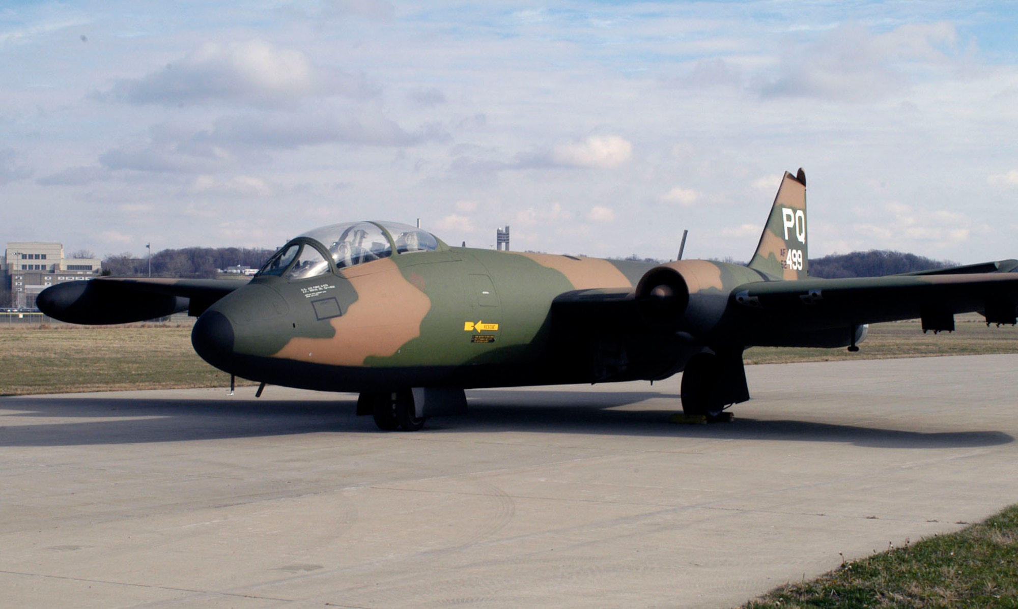 DAYTON, Ohio -- Martin B-57B Canberra at the National Museum of the United States Air Force. (U.S. Air Force photo)