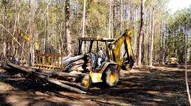 Even in 30-degree weather, the renovation of the Outdoor Recreation Center family campground continued Dec. 7, on Joint Base Charleston, S.C. Renovations include adding 22 new camp sites as well as other needed improvements. Work on the campground began Dec. 1 and is scheduled to be completed by July 2011. 
