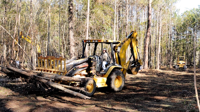 Even in 30-degree weather, the renovation of the OUtdoor Recreation Center family campground continued Dec. 7, on Joint Base Charleston, S.C. Renovations include adding 22 new camp sites as well as other needed improvements. Work on the campground began Dec. 1 and is scheduled to be completed by July 2011.