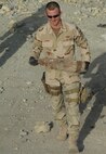 ALI AIR BASE, IRAQ -- Staff Sgt. Haven Cherry, 5th Civil Engineer Squadron noncommissioned in charge of explosive ordinance disposal supply and munitions, constantly dealt with the containment of unexploded ordinances such as this one during his deployment to Iraq. UXO's are used as improvised explosive device weaponry against coalition troops in combat environments overseas. EOD Airmen are in a highly demanding career field because of their extensive expertise in dealing with IED’s. (Photo courtesy/Staff Sgt. Haven Cherry)

