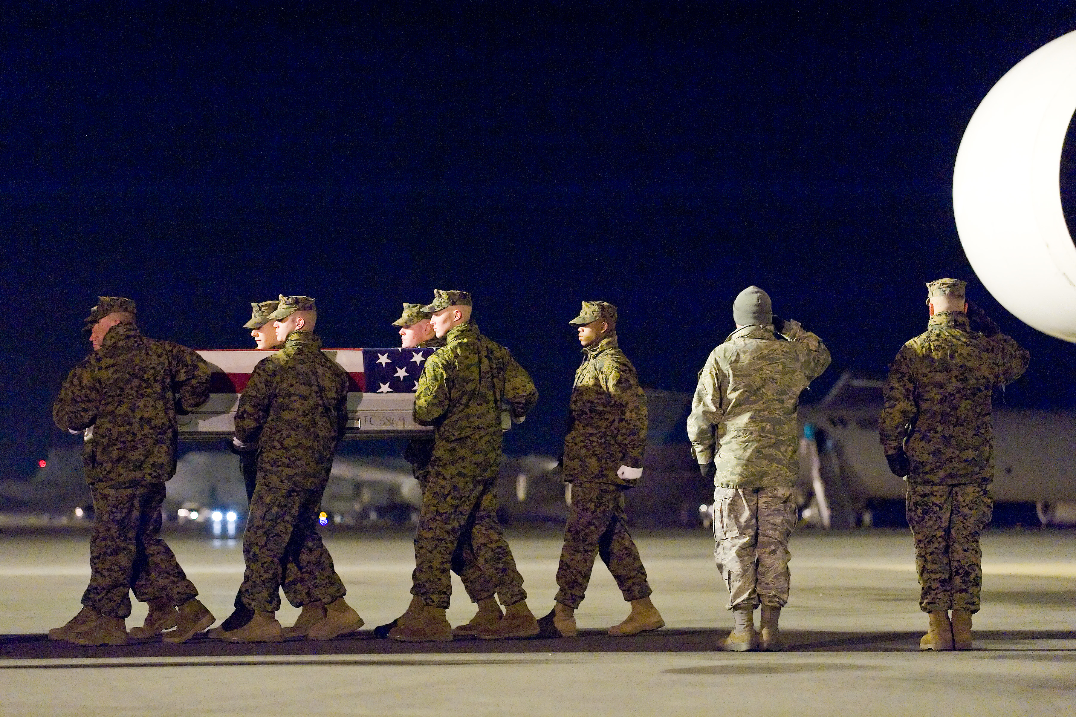Marine Pfc. Colton W. Rusk honored in dignified transfer Dec. 8 > Air ...