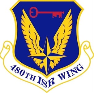 480th Intelligence, Surveillance and Reconnaisance Wing patch, courtesy of Air Combat Command.