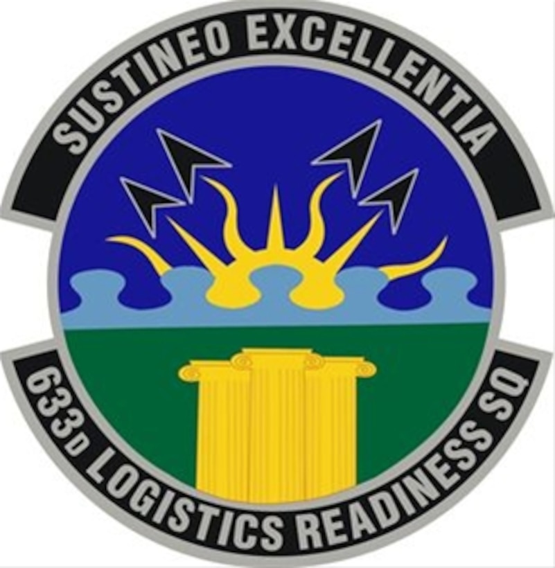 1st Logistics Readiness Squadron shield (color) provided by 1st FW Public Affairs office.