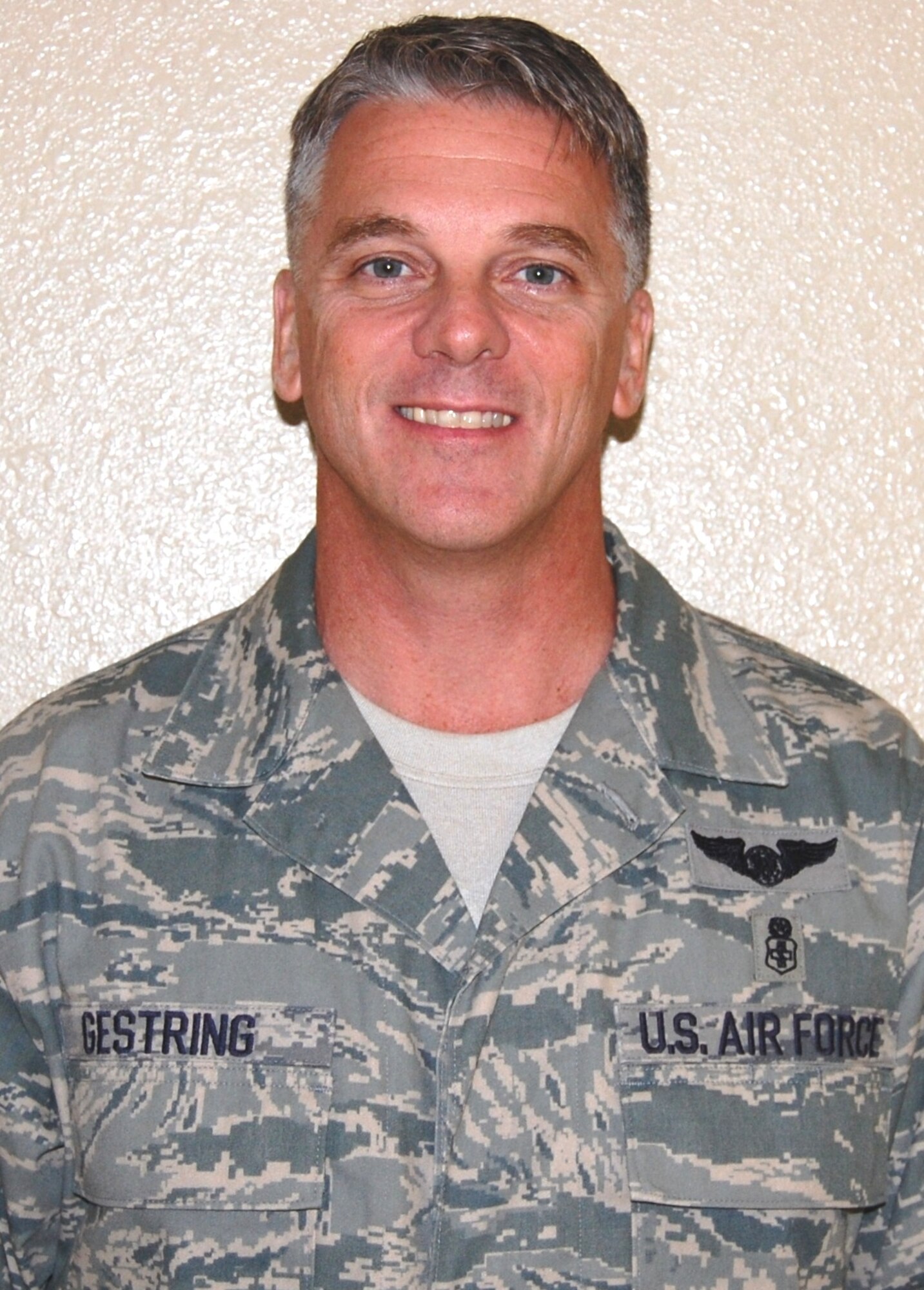 Master Sgt. Kenneth Gestring, 81st Surgical Operations Squadron, was honored by Brig. Gen. (Dr.) Kory Cornum, 81st Medical Group commander, with a letter from the Air Force chief of staff.  (U.S. Air Force photo by Steve Pivnick)